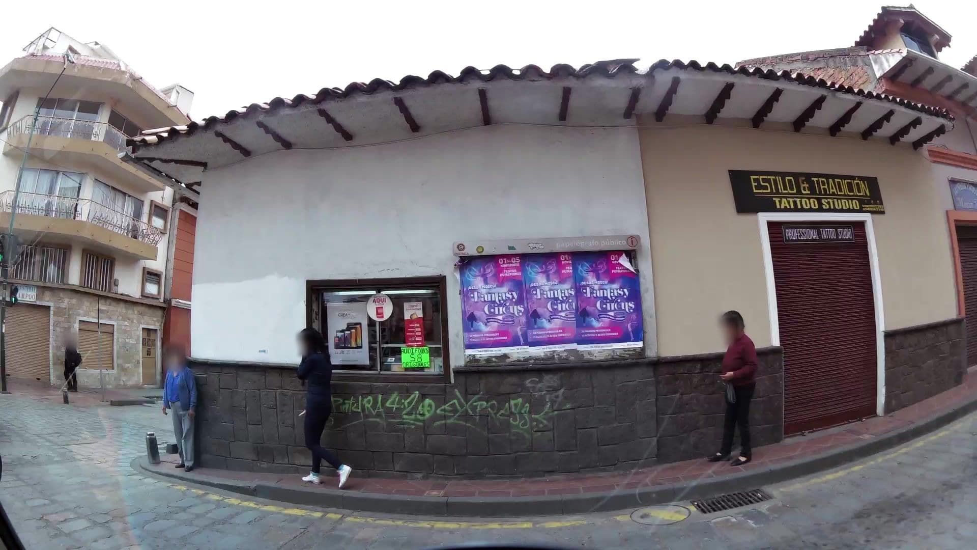 Street view near Hostal El Campanario, Cuenca — © kaartcam (CC BY-SA · Mapillary)