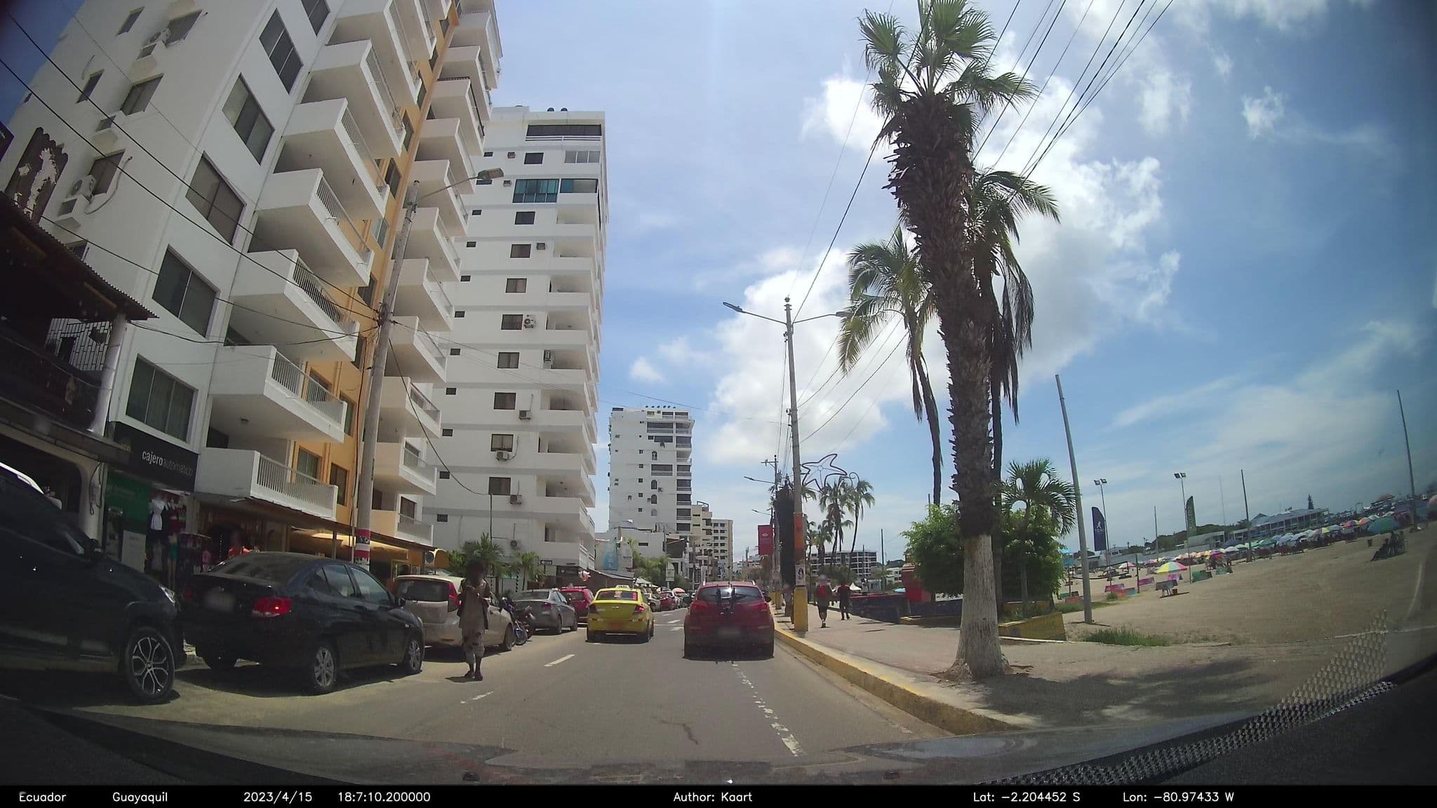 Street view near Hosteria Las Hamacas, Salinas — © kaart_2 (CC BY-SA · Mapillary)