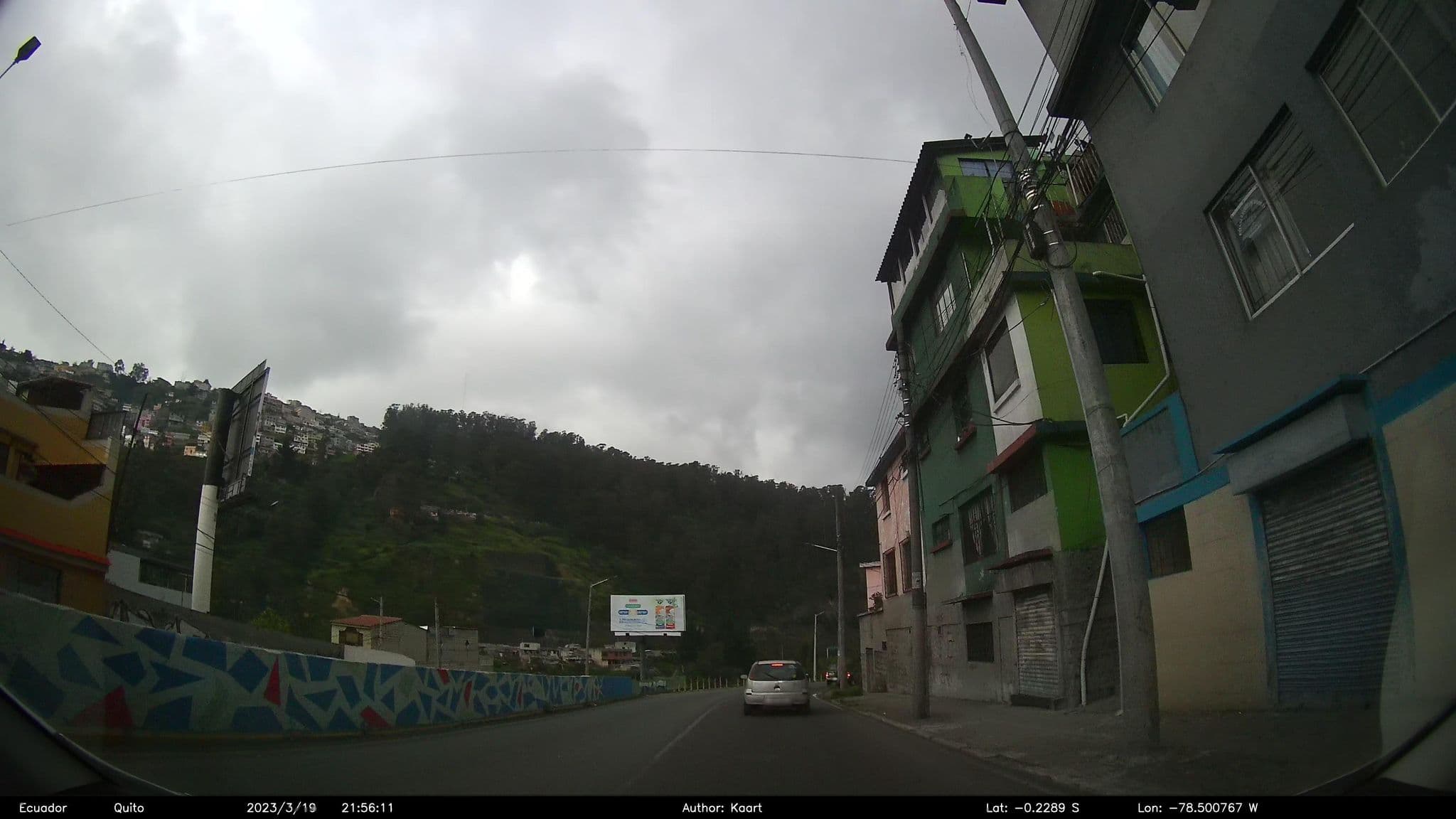Street view near Colores de Mindo, Quito — © kaart_2 (CC BY-SA · Mapillary)