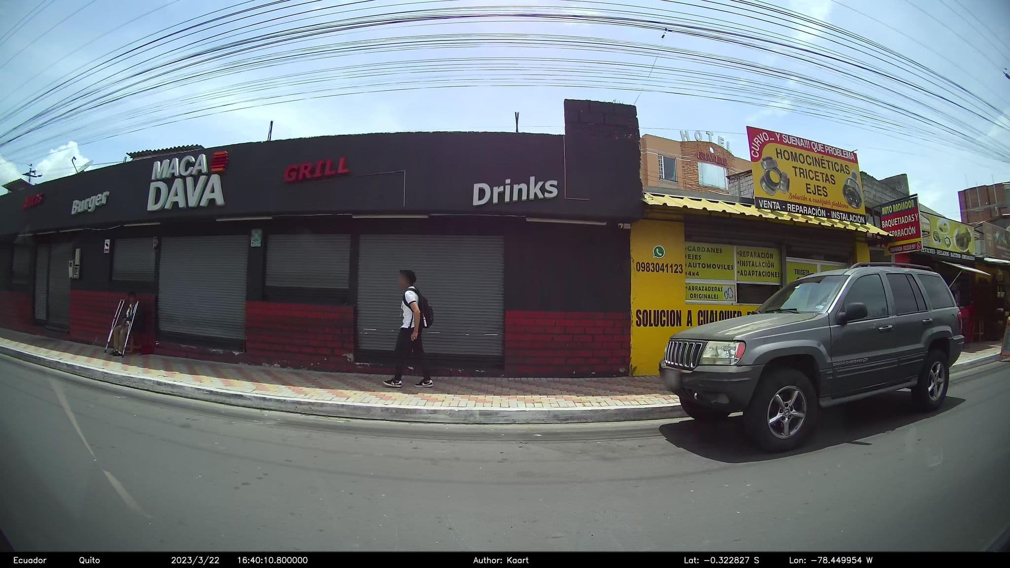 Street view near Hotel del River, Sangolquí — © kaart_2 (CC BY-SA · Mapillary)