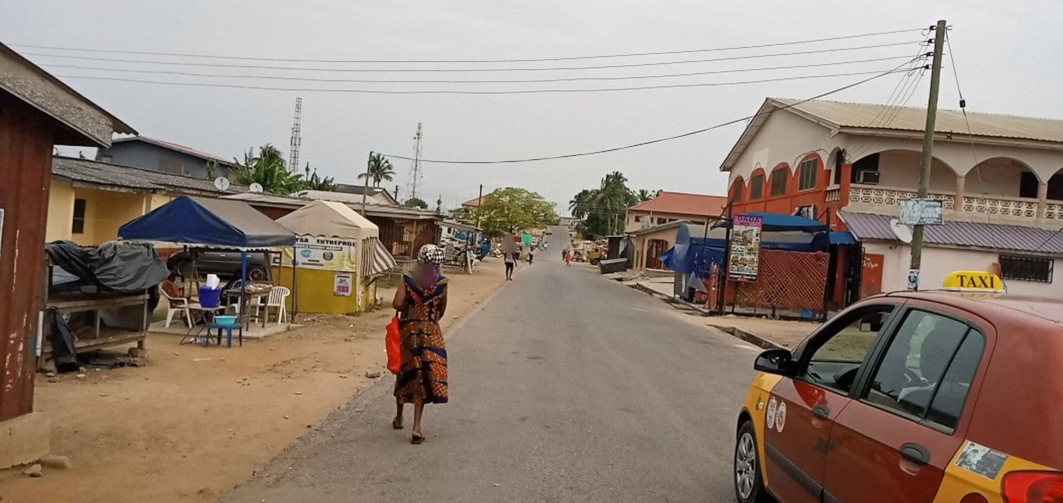 Street view near Tayik Guesthouse, Winneba — © holysaint (CC BY-SA · Mapillary)