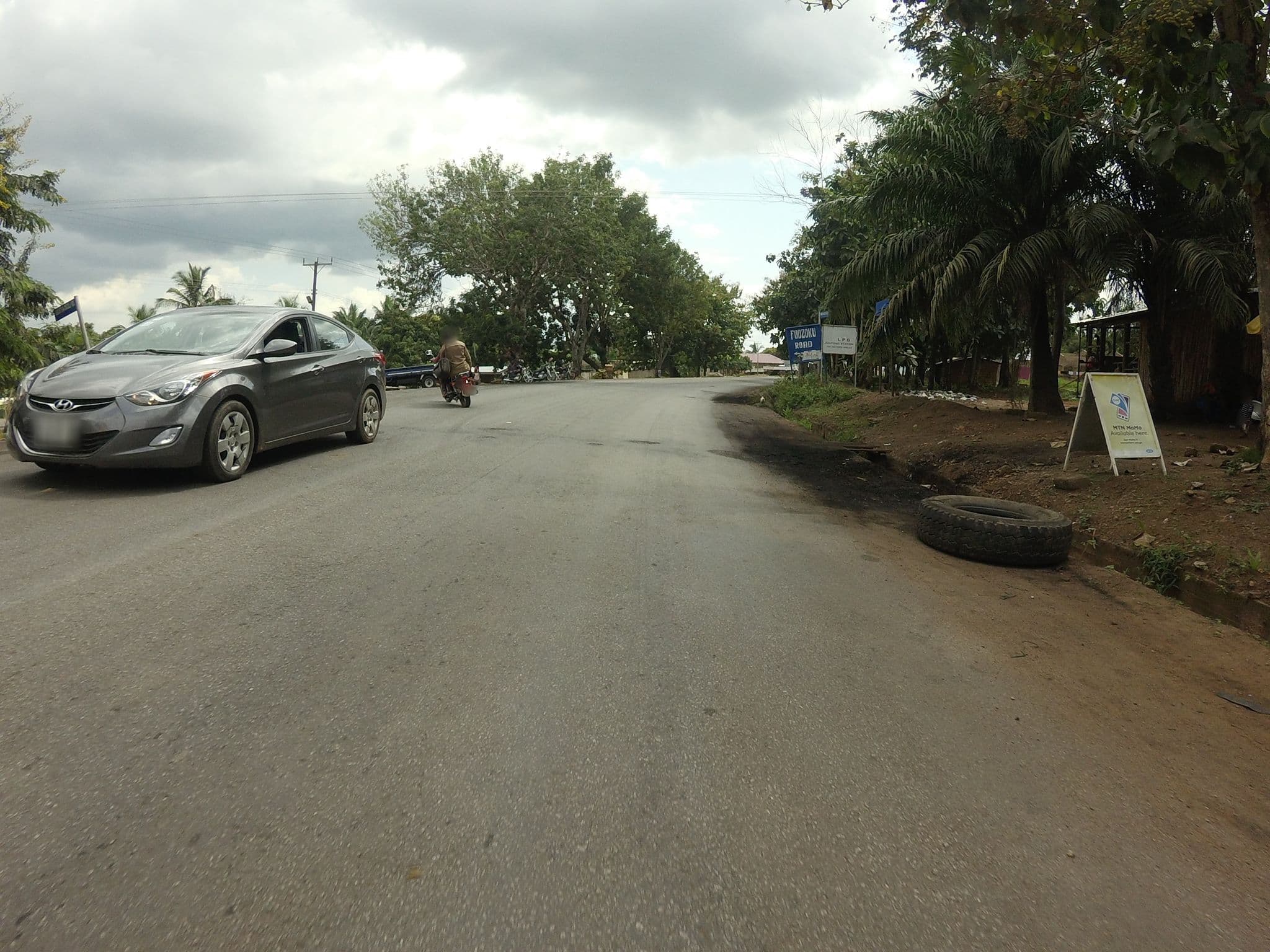 Street view near chances hotel, Akropong — © mawutor (CC BY-SA · Mapillary)