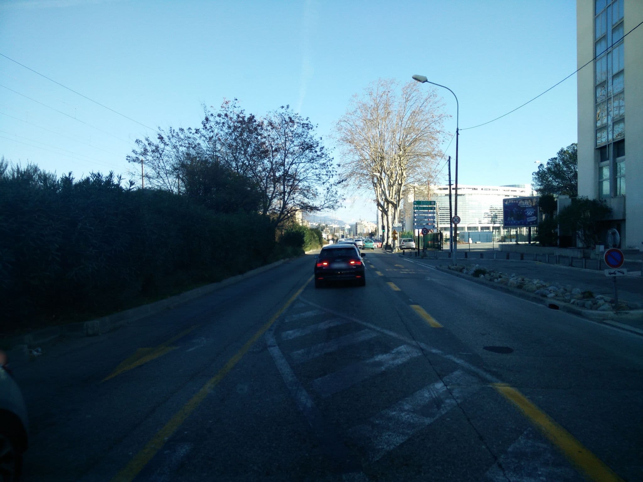 Street view near Radisson Hotel Nice Airport, Les Moulins — © joostjakob (CC BY-SA · Mapillary)