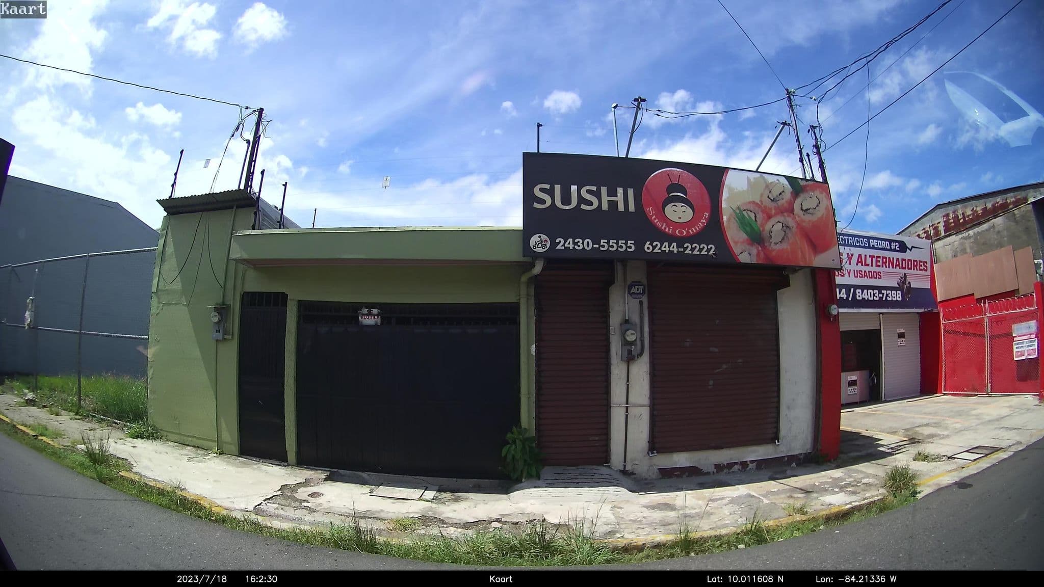 Street view near Hotel Internacional, Alajuela — © kaart_2 (CC BY-SA · Mapillary)