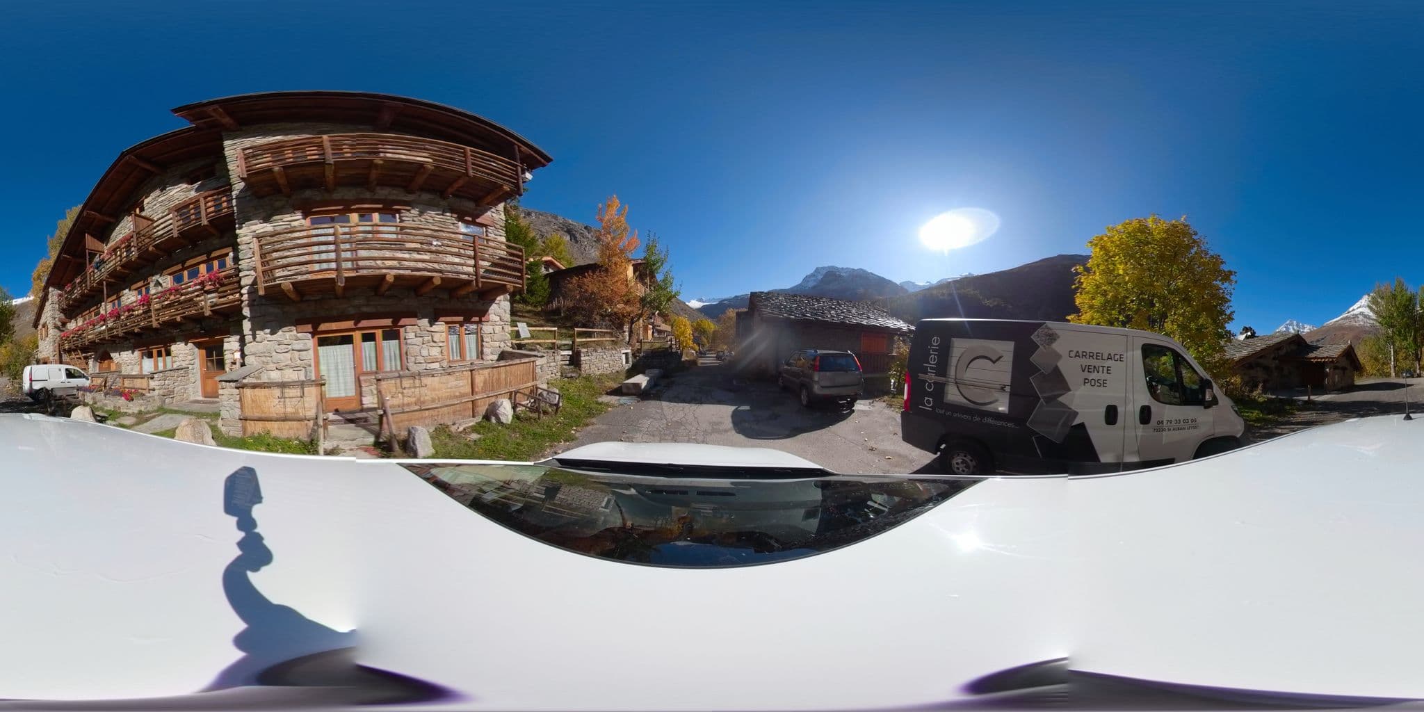 Street view near Merisiers, Val-d'Isère