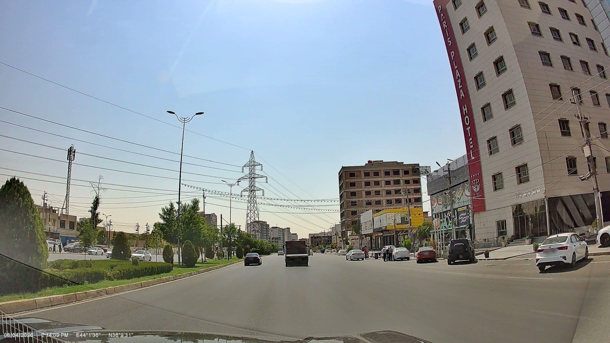 Street view near Asia Hotel Erbil, Erbil — © rawaz85 (CC BY-SA · Mapillary)