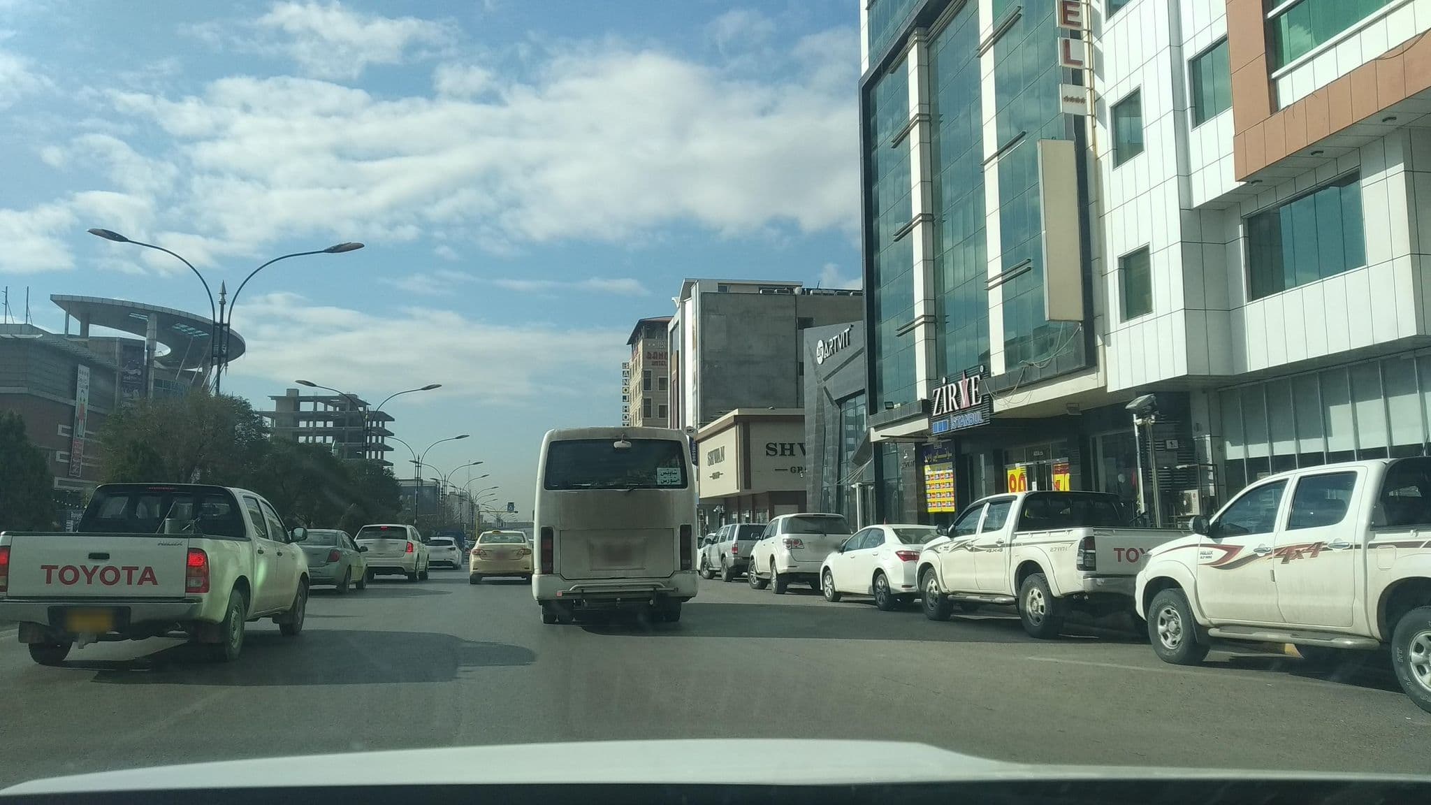 Street view near Jawahiri Hotel, Erbil — © muhammadismael (CC BY-SA · Mapillary)