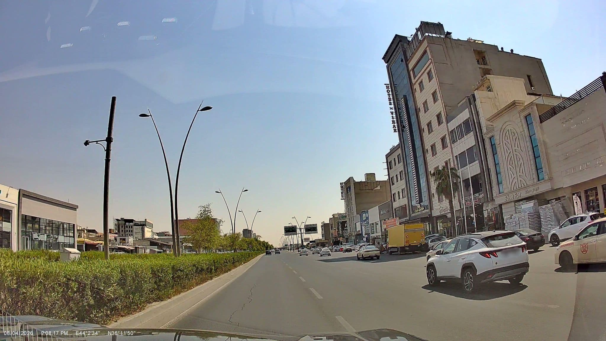 Street view near K&F Hotel, Erbil — © rawaz85 (CC BY-SA · Mapillary)