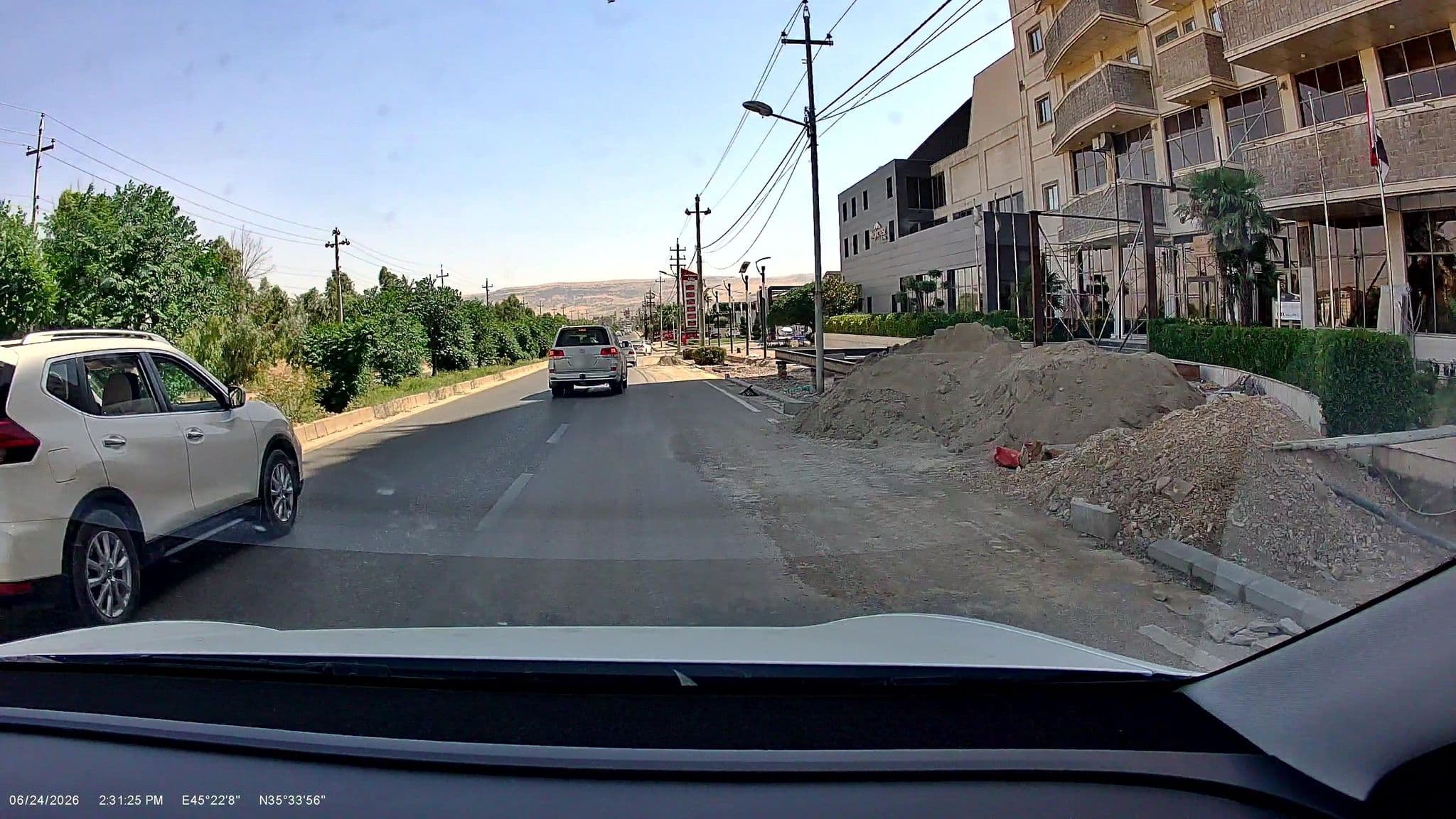 Street view near Highcrest Hotel, Sulaymaniyah — © rawaz85 (CC BY-SA · Mapillary)