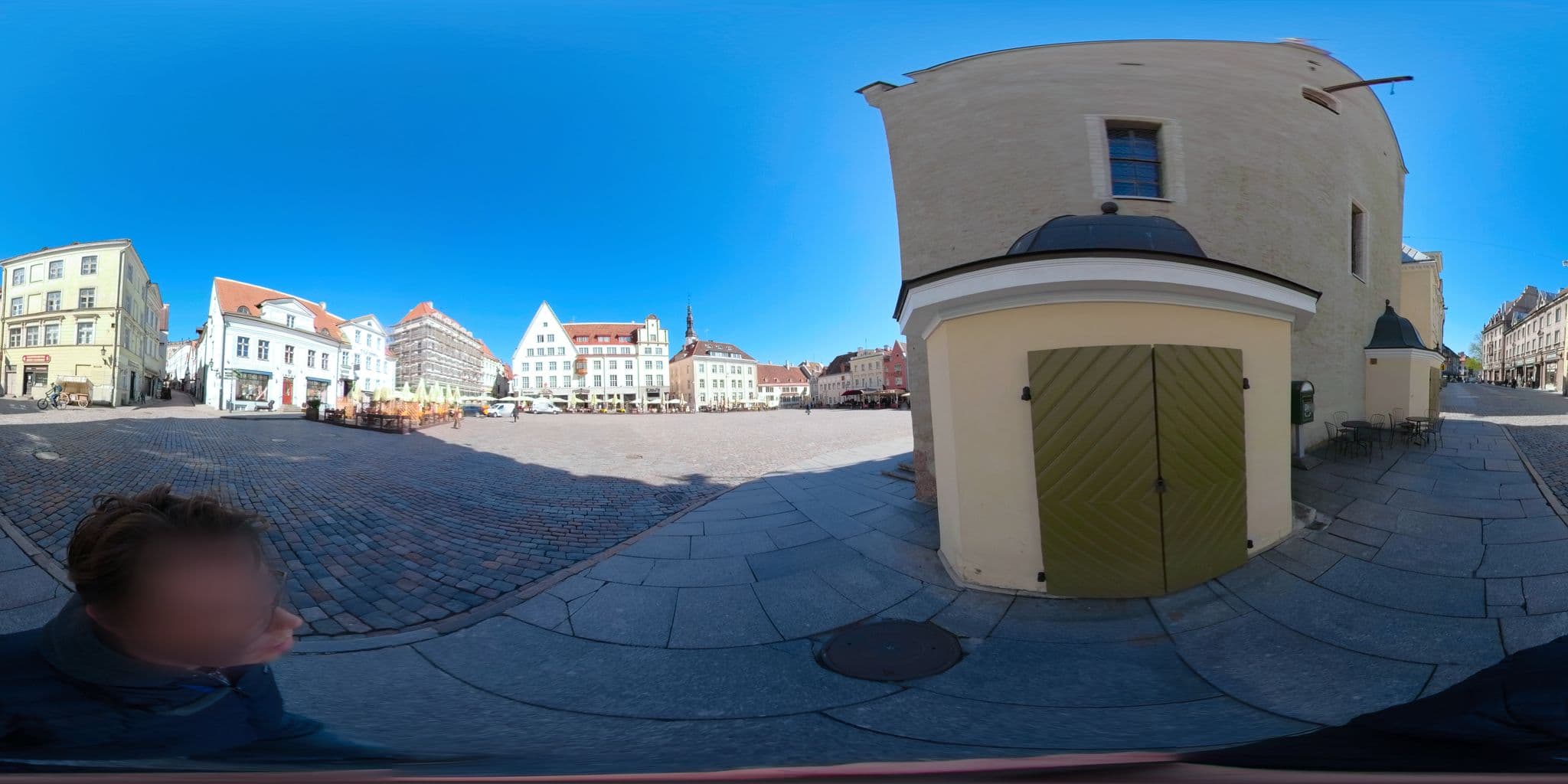 Street view near Town Hall Square Apartments | Niguliste, Tallinn — © till (CC BY-SA · Mapillary)