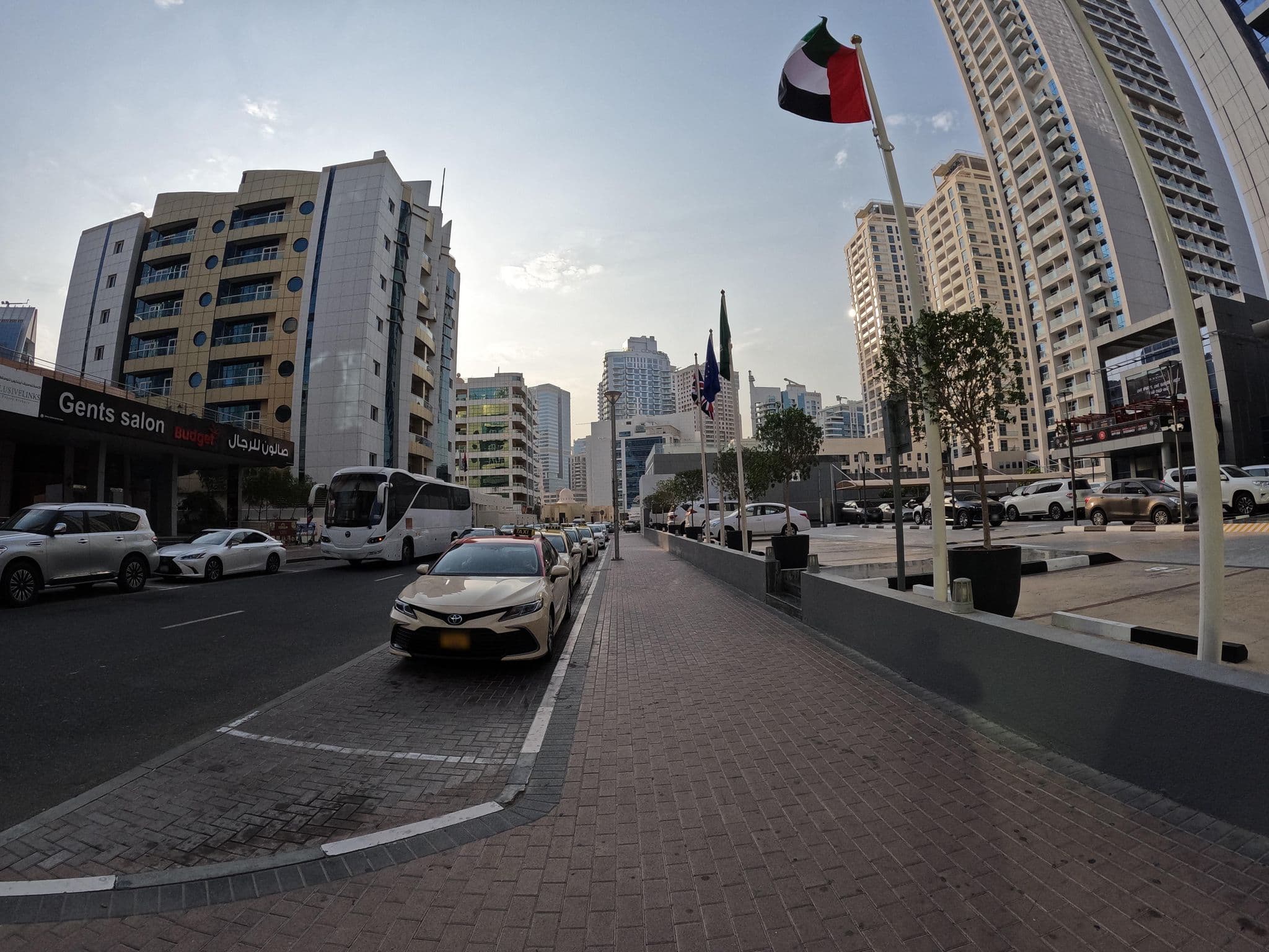 Street view near the first group hotel, Dubai Marina — © countzero5 (CC BY-SA · Mapillary)