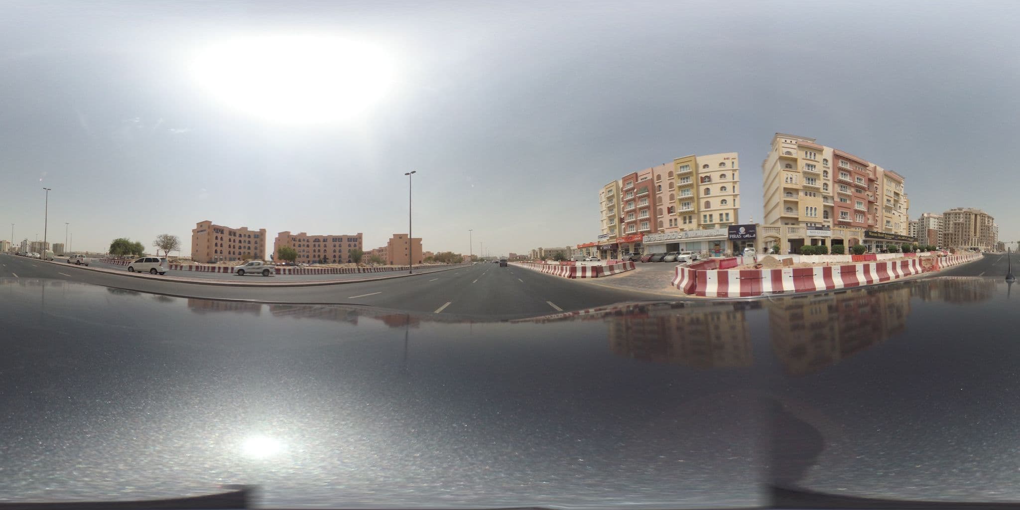 Street view near Bab Al Shams Desert Resort & Spa, International City — © wassaf (CC BY-SA · Mapillary)