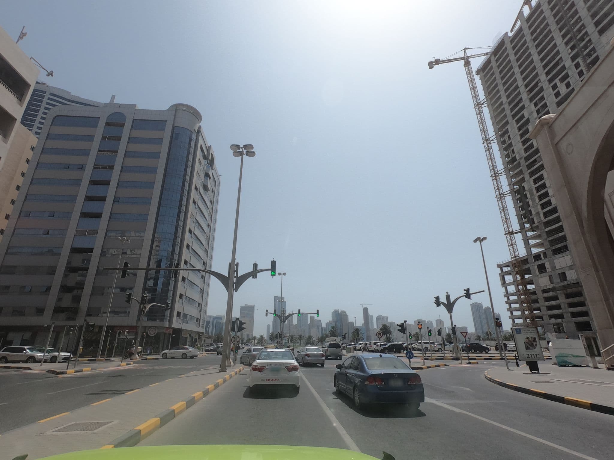 Street view near Alsheraa Hotel Appartments, Al Majaz — © countzero5 (CC BY-SA · Mapillary)