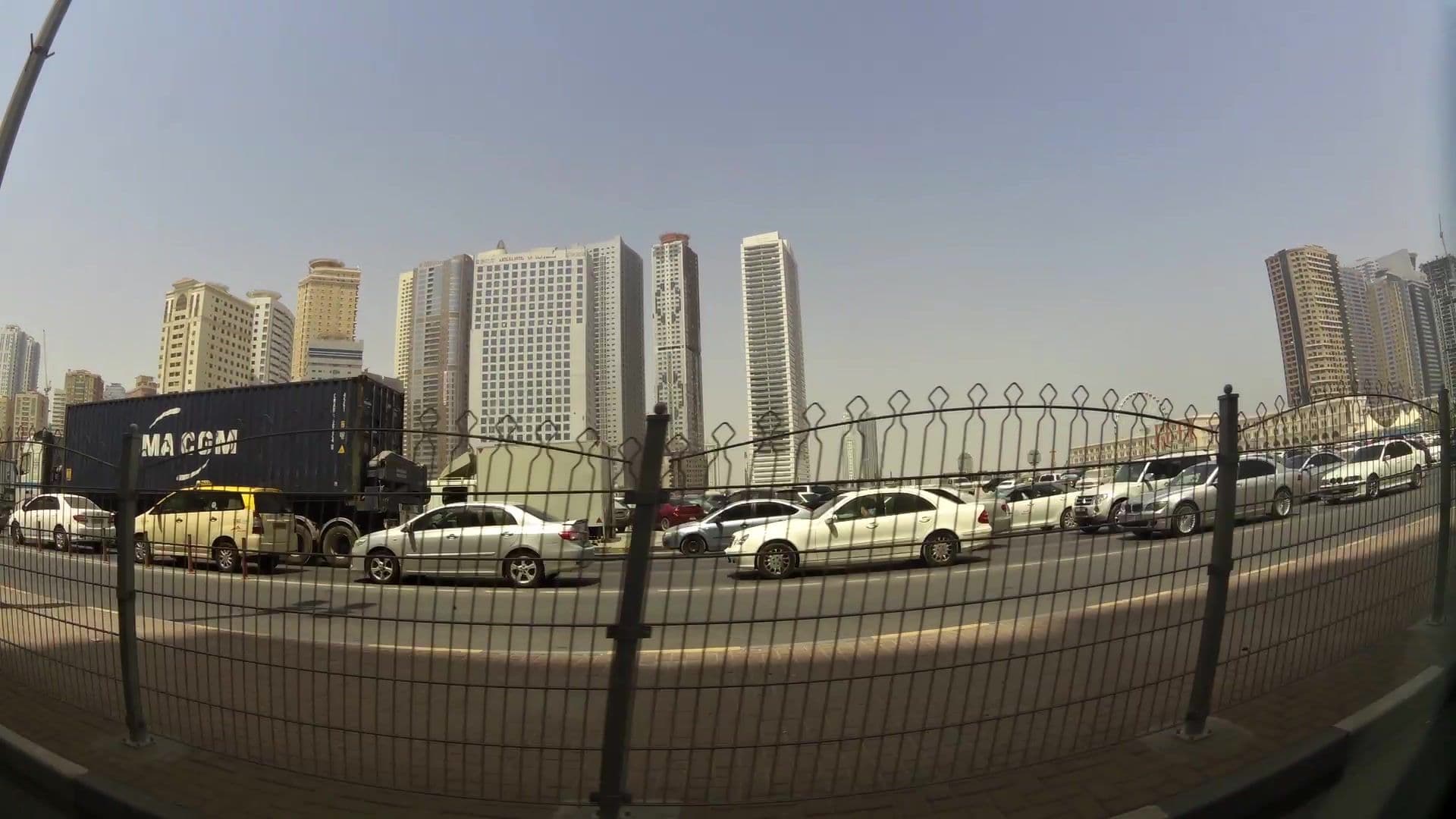 Street view near Royal Crown Suites Hotel, Al Majaz — © kaartcam (CC BY-SA · Mapillary)