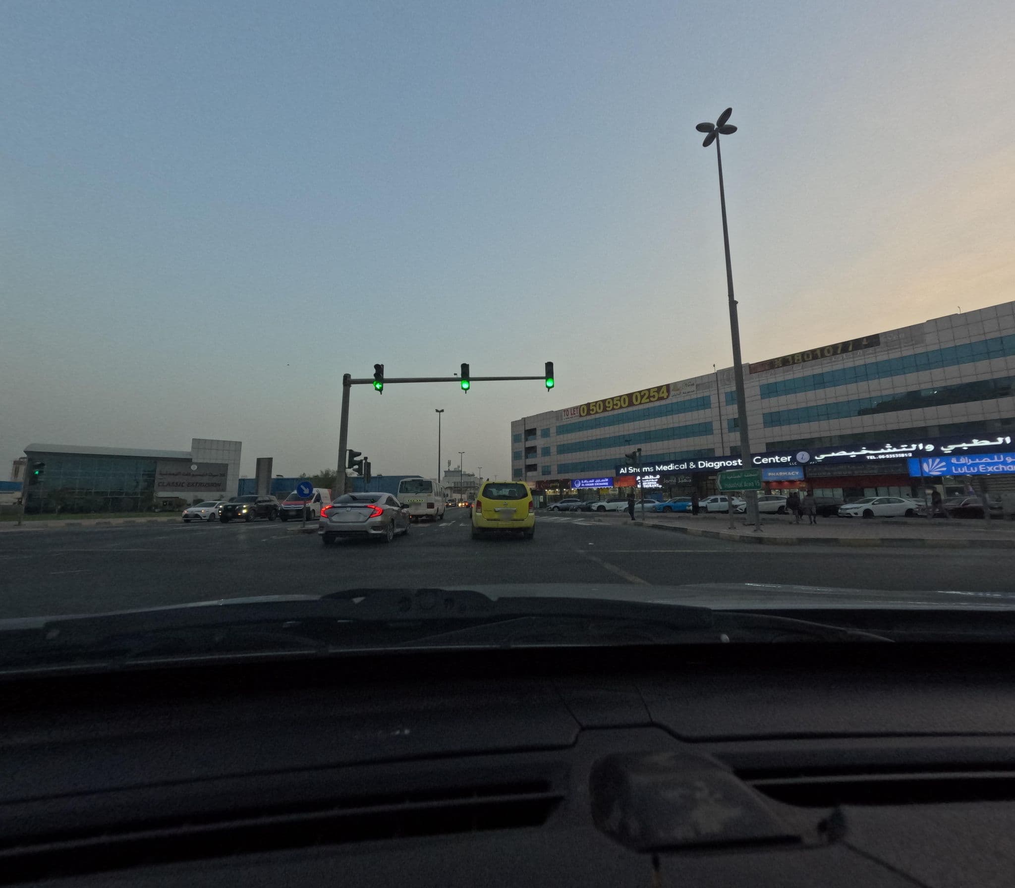 Street view near Miramar Al Aqah Beach Resort, Al Mizhar First — © jawadsami9 (CC BY-SA · Mapillary)
