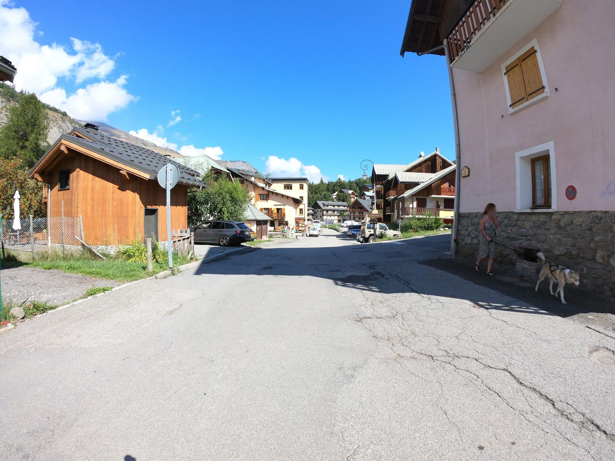 Street view near La Marmotte, Valloire