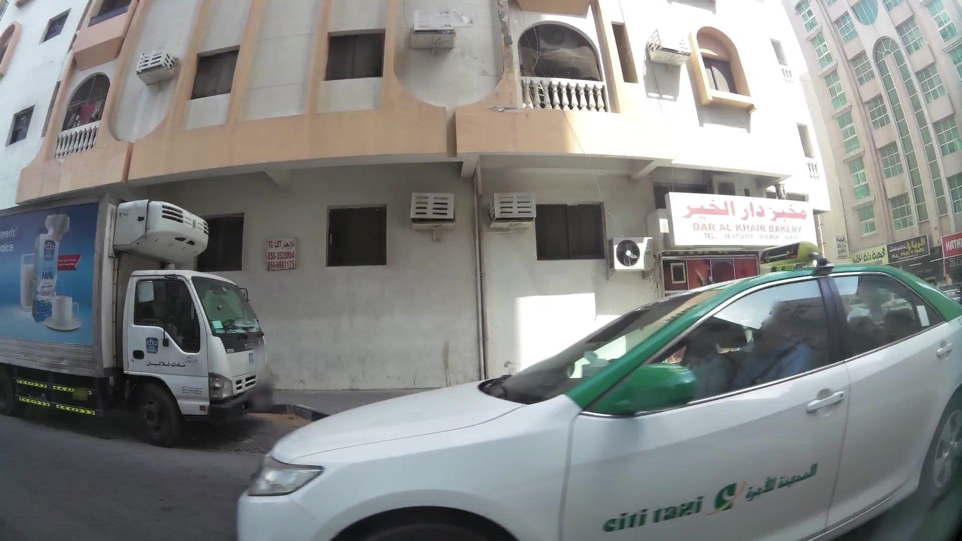 Street view near Al Bishr Hotel, Sharjah — © kaartcam (CC BY-SA · Mapillary)