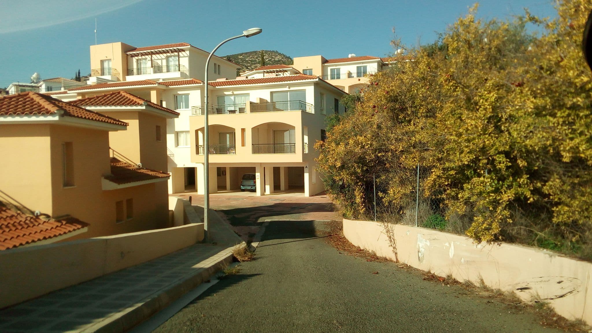 Street view near Coral beach hotel, Pégeia — © stpkyriakou (CC BY-SA · Mapillary)