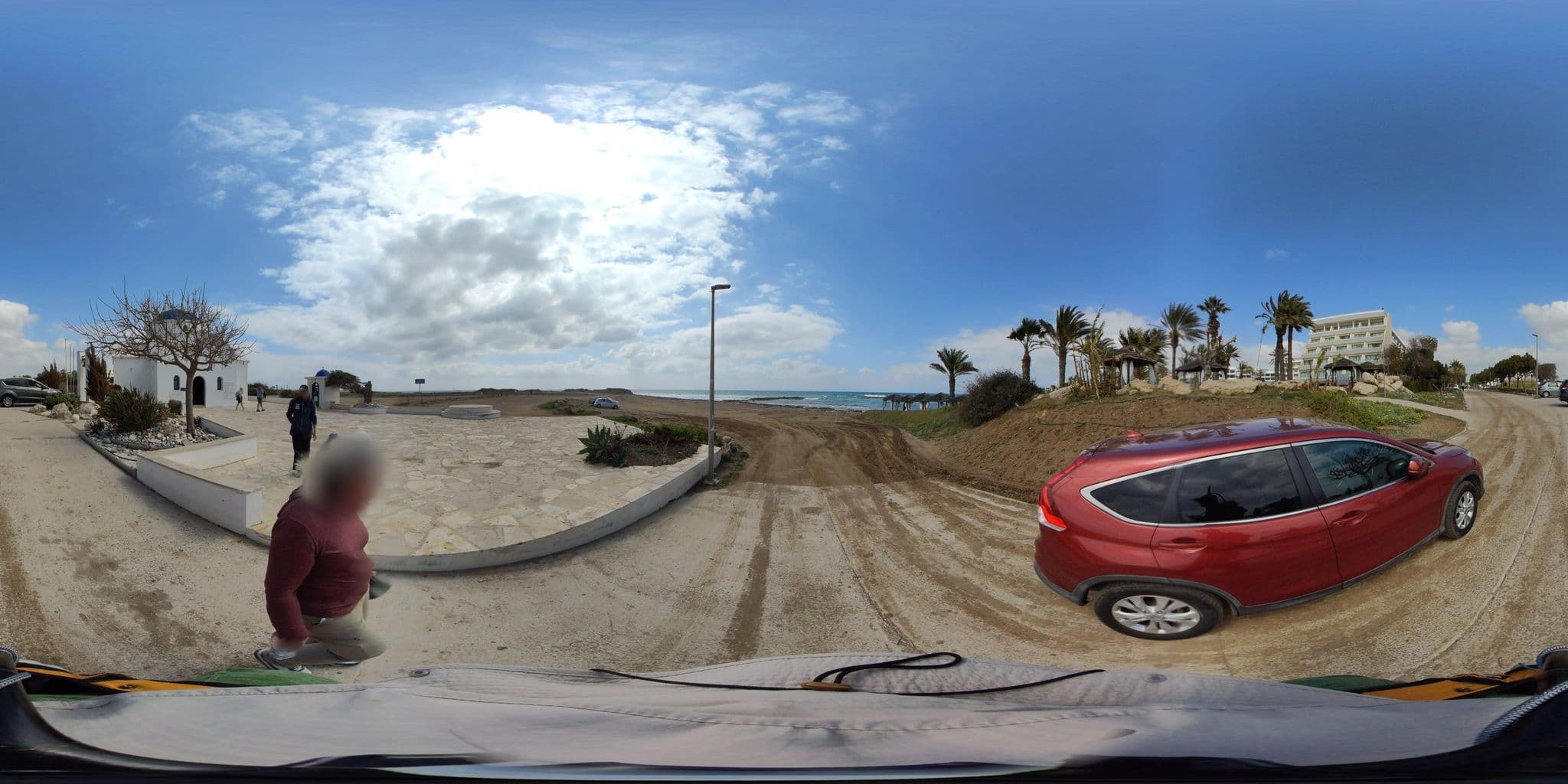 Street view near Pioneer Beach Hotel, 154, Geroskipou — © jg360 (CC BY-SA · Mapillary)