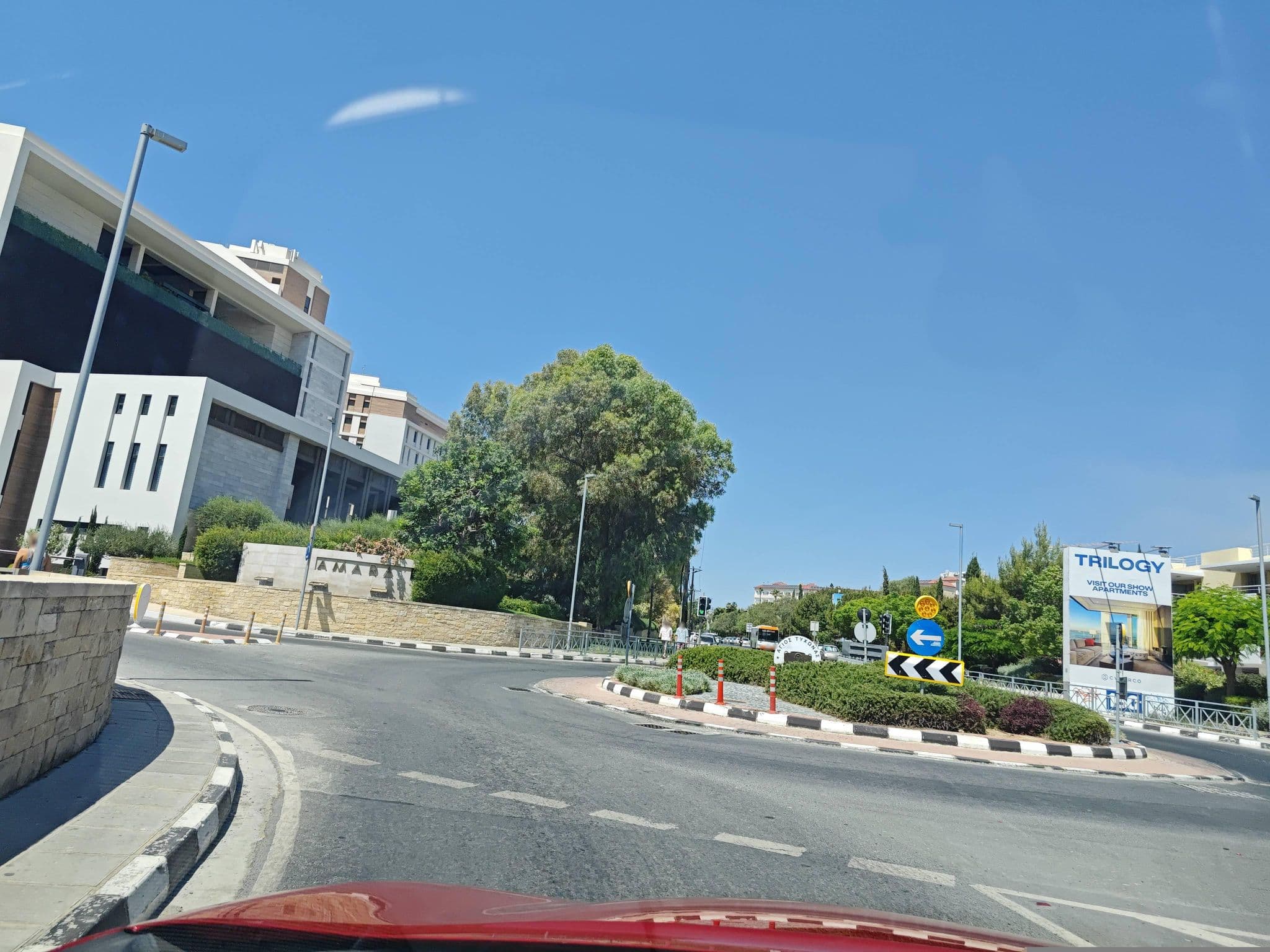 Street view near Amara Hotel, Ágios Týchon — © WhanTwo (CC BY-SA · Mapillary)