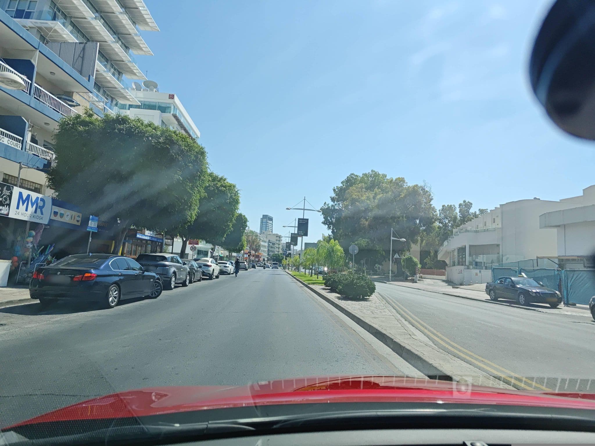 Street view near Pebble Beach Holiday Apartments, Germasógeia — © WhanTwo (CC BY-SA · Mapillary)