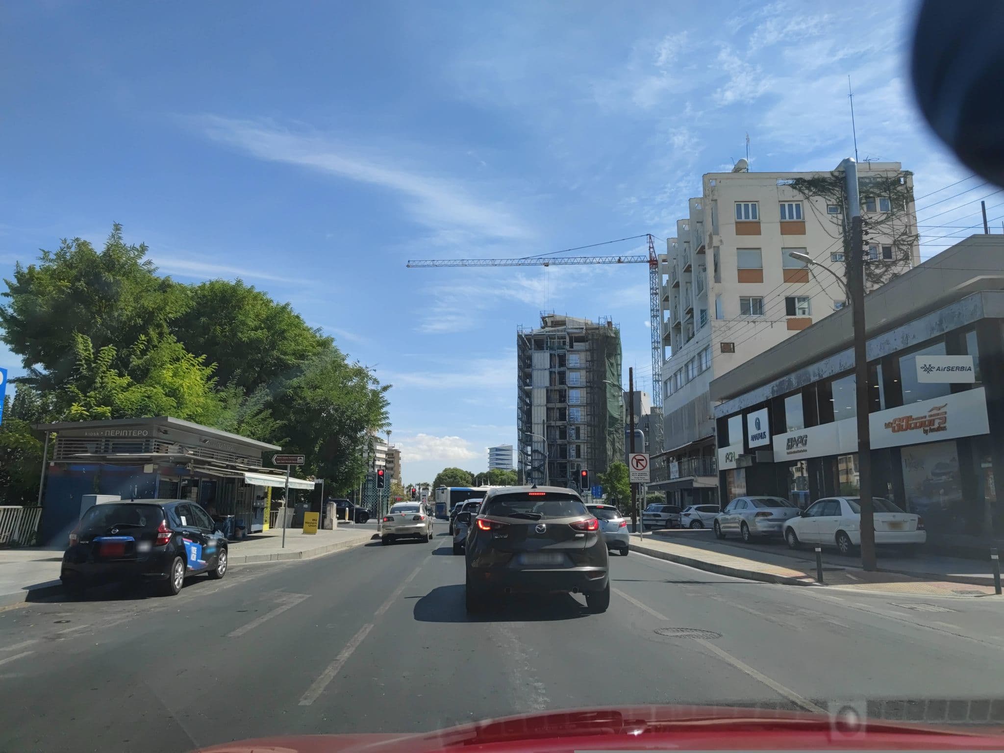 Street view near Merit Hotel, Nicosia — © WhanTwo (CC BY-SA · Mapillary)