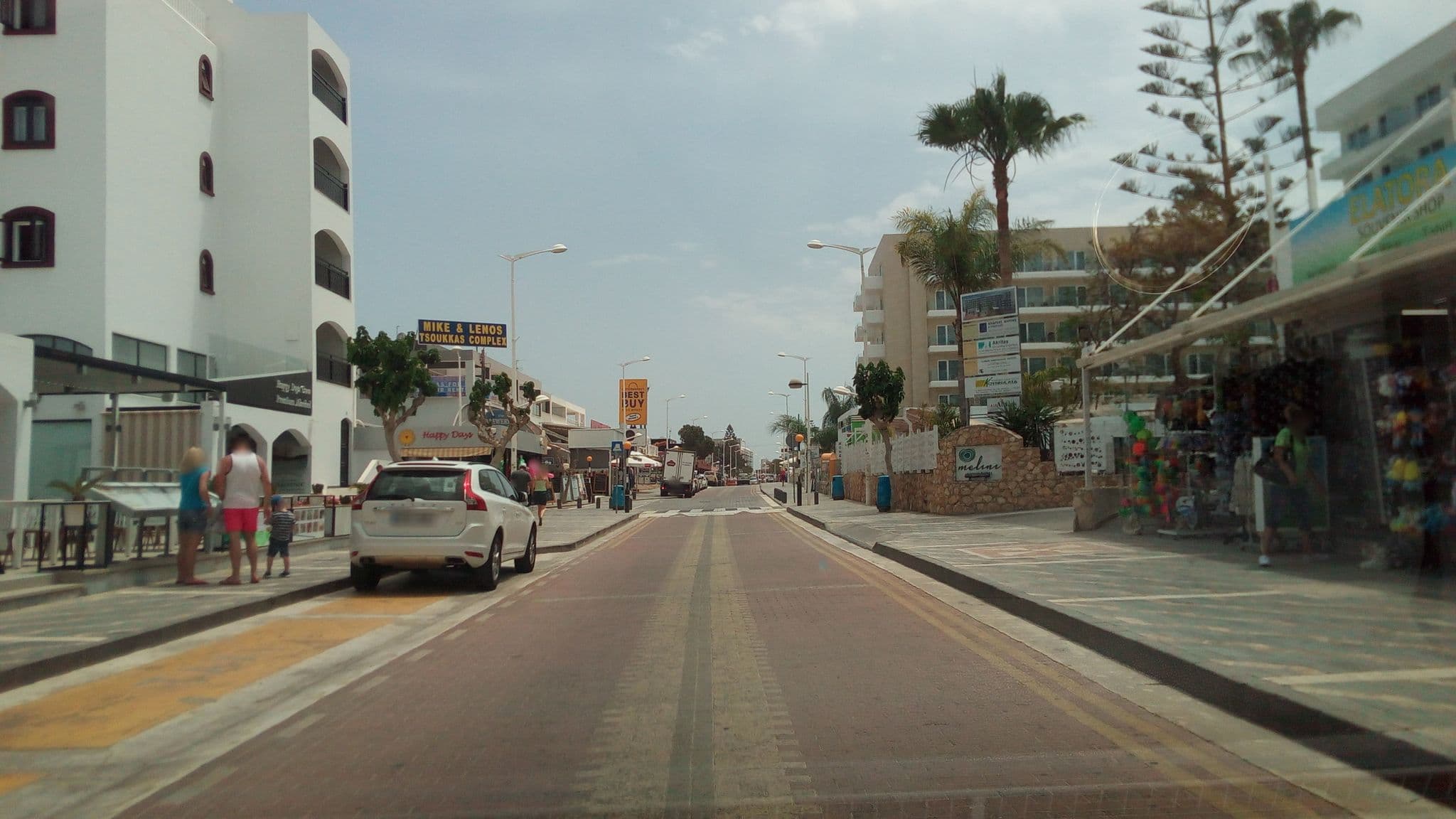 Street view near Melini Hotel, Protaras — © stpkyriakou (CC BY-SA · Mapillary)