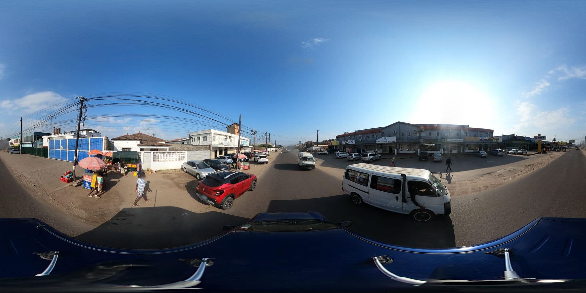 Street view near Hotel Al-Khalil, Matola — © OMTMOZ (CC BY-SA · Mapillary)