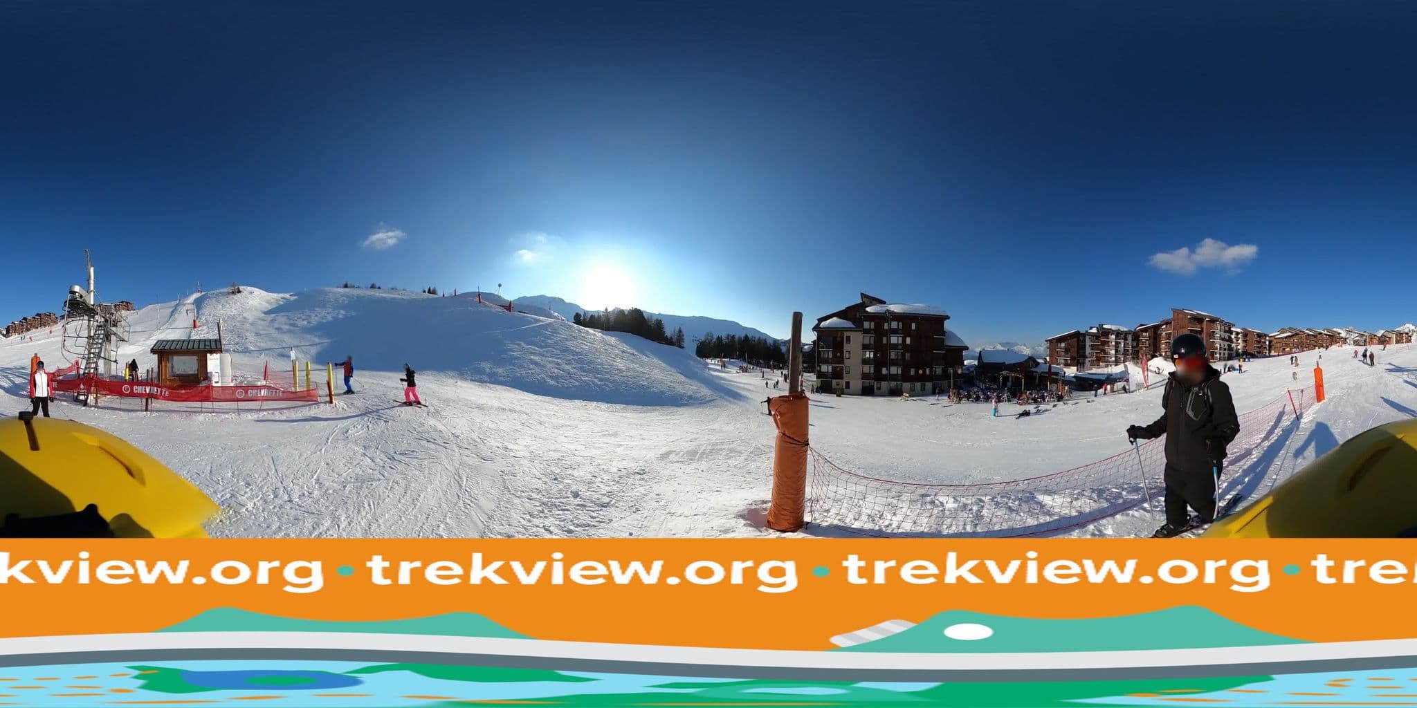 Street view near Les Hameaux 2, Belle-Plagne — © trekviewed (CC BY-SA · Mapillary)