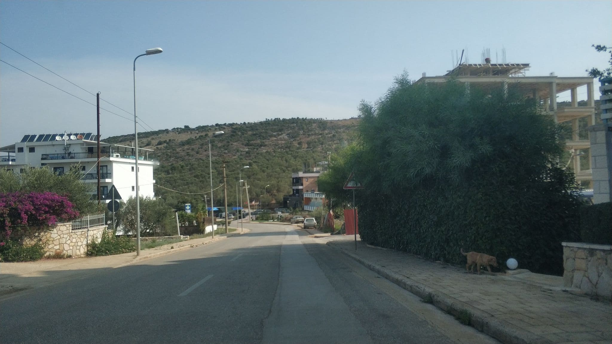 Street view near Heksamil Hotel, Ksamil — © freddouhelk (CC BY-SA · Mapillary)