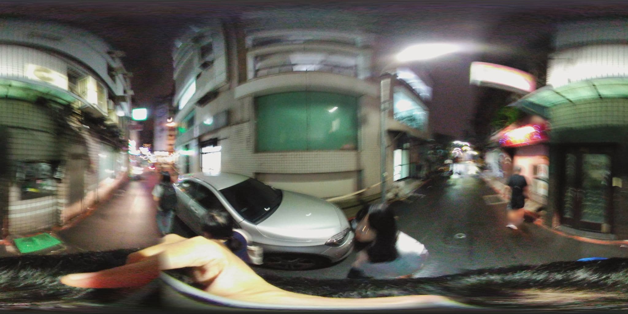 Street view near Lucky Apple Hotel, Taipei — © shangkuanlc (CC BY-SA · Mapillary)