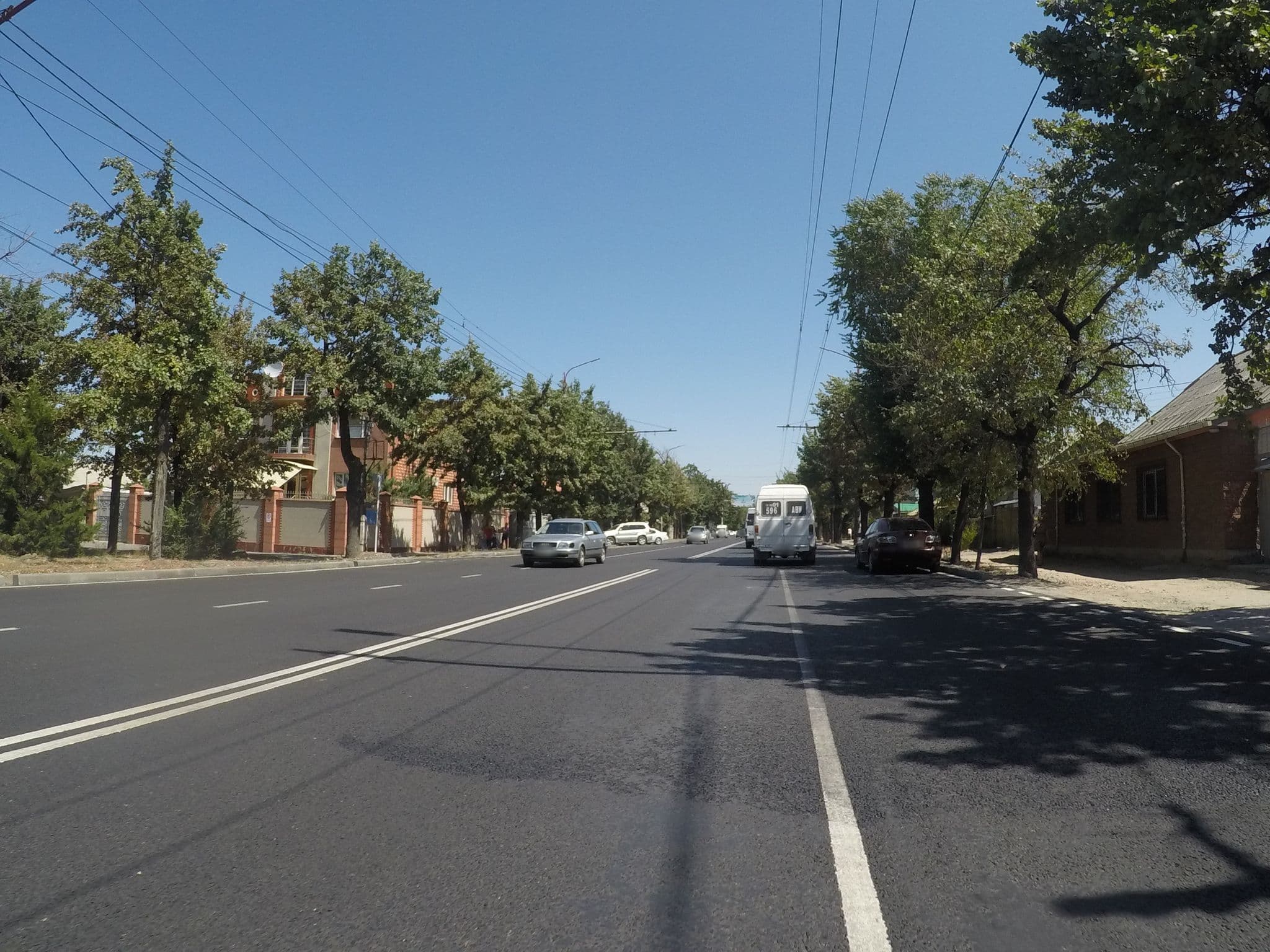 Street view near Hostel Lion, Bishkek — © chrisbeddow (CC BY-SA · Mapillary)