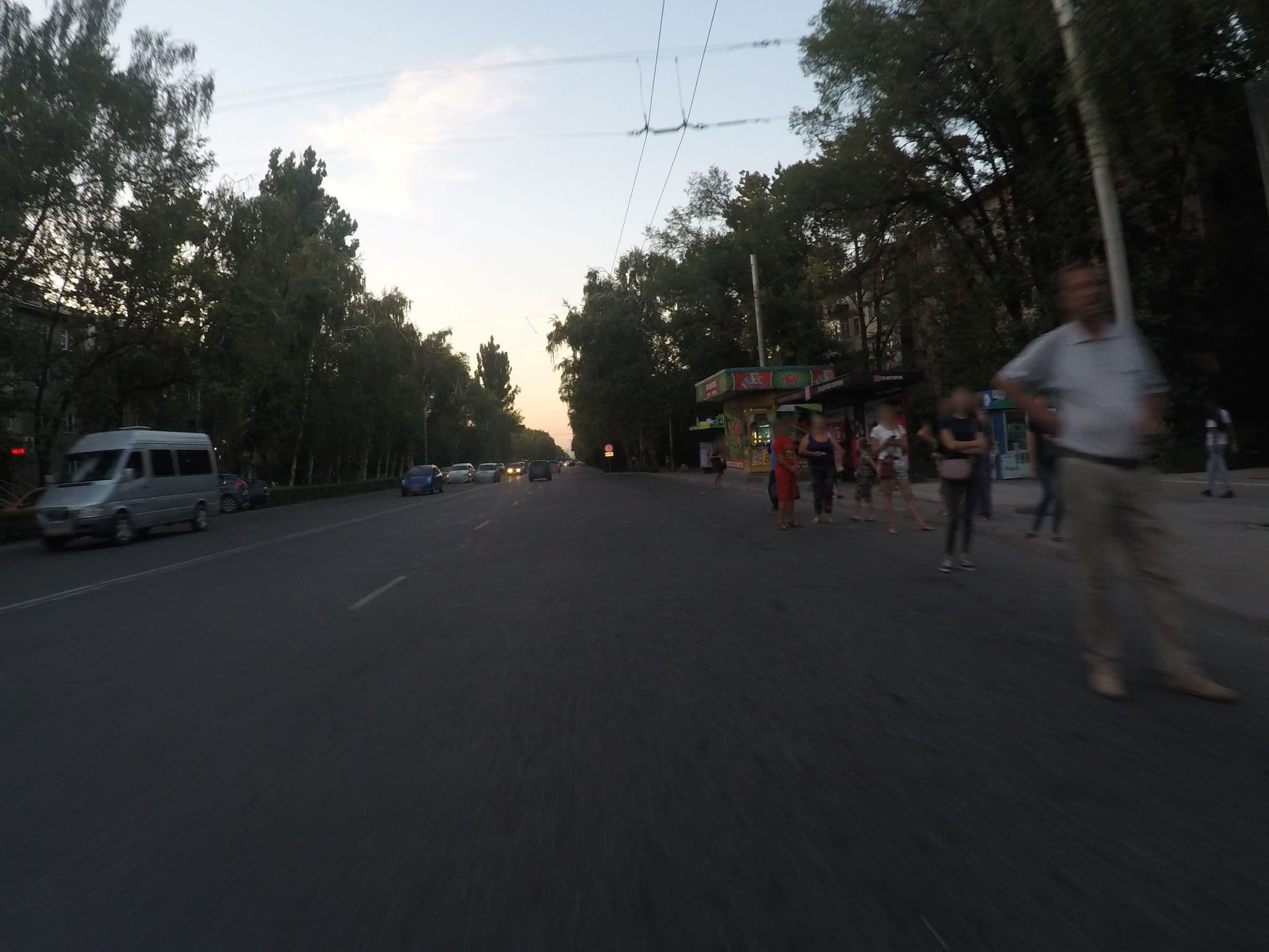 Street view near IO Hotel, Bishkek — © chrisbeddow (CC BY-SA · Mapillary)