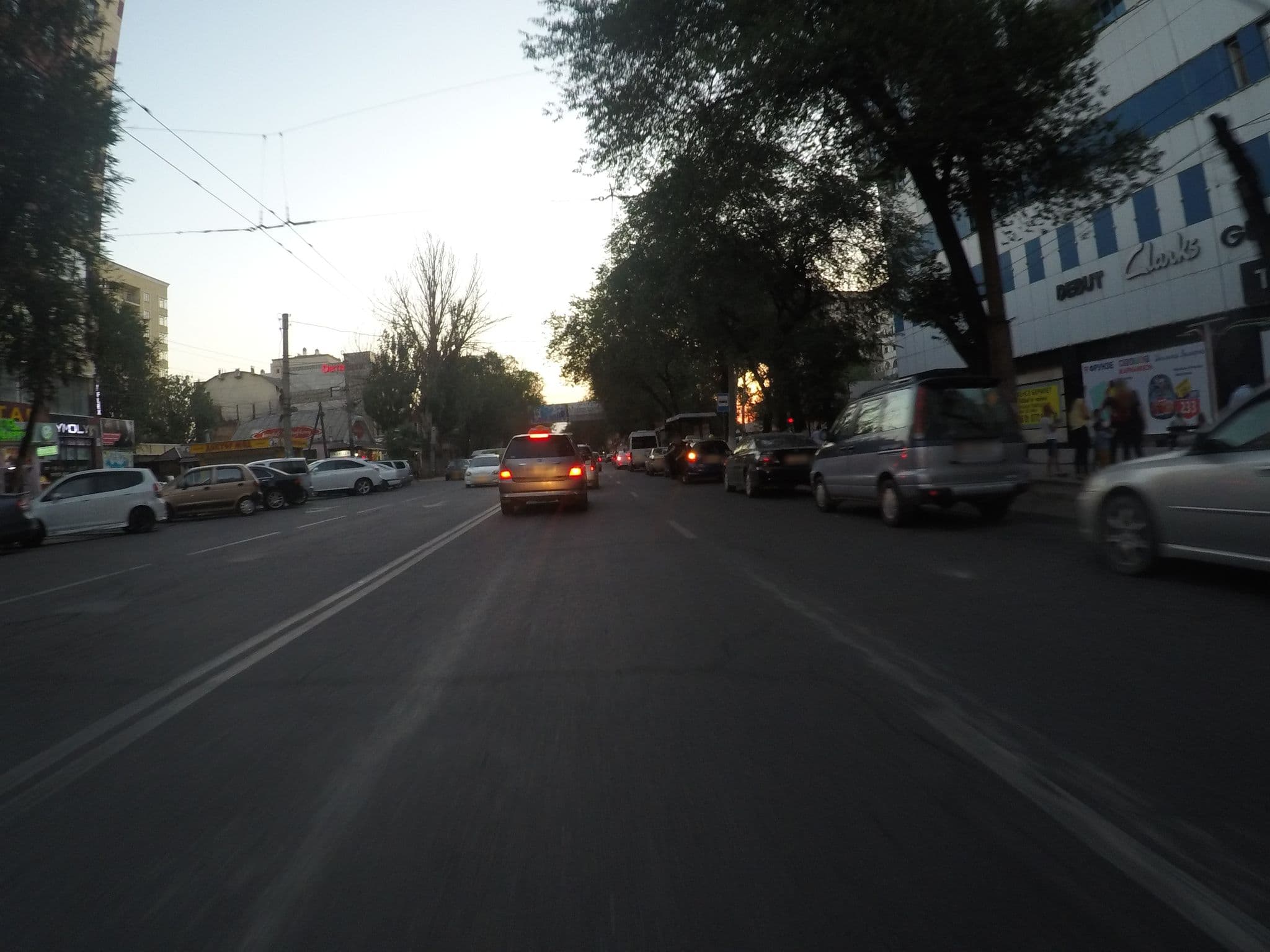 Street view near Vefa Hotel, Bishkek — © chrisbeddow (CC BY-SA · Mapillary)