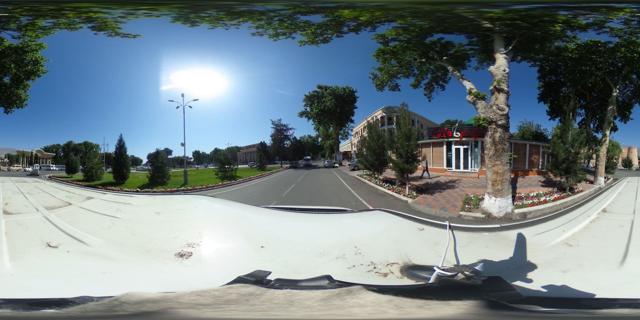 Street view near Khujand Grand Hotel, Khujand — © kavinda (CC BY-SA · Mapillary)