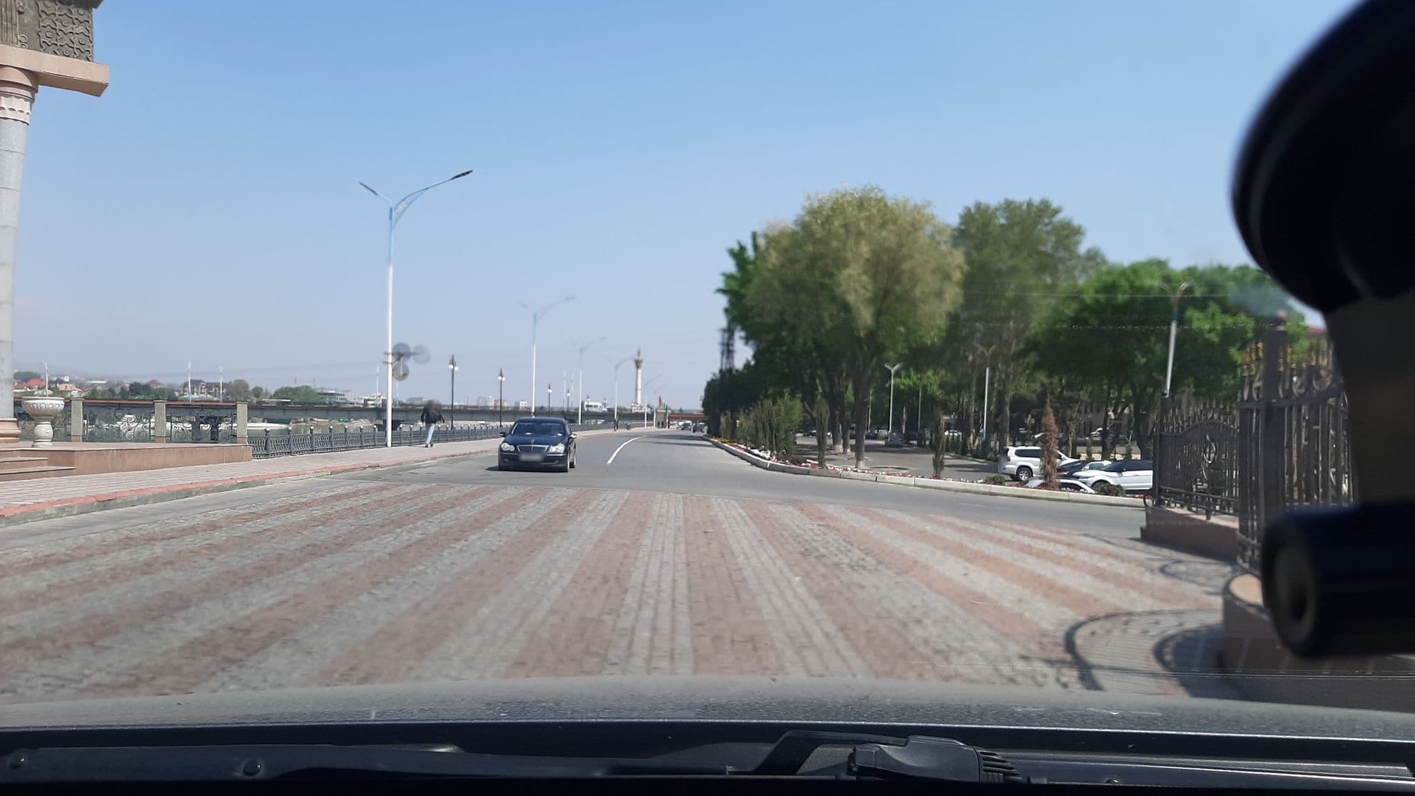 Street view near Leninabad Hotel, Khujand — © krah (CC BY-SA · Mapillary)