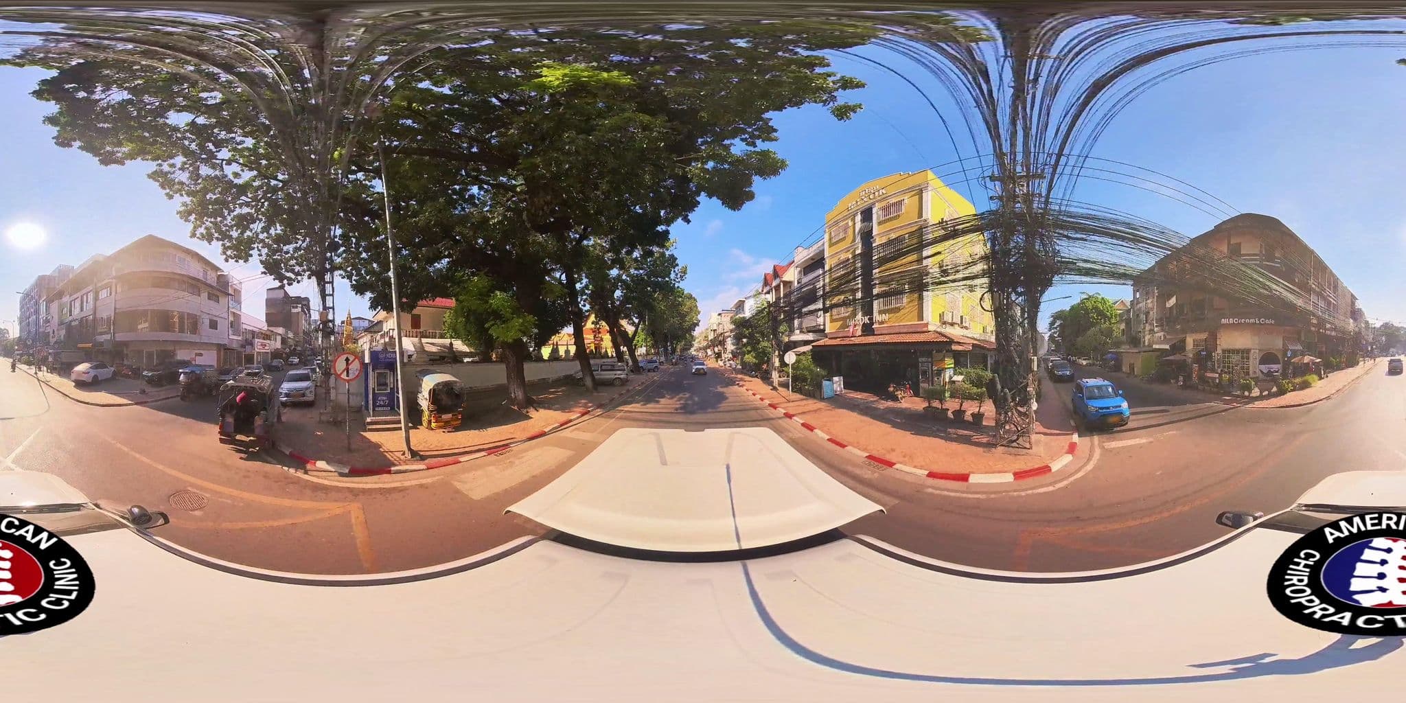 Street view near Vayakorn Inn, Vientiane — © DrLogan (CC BY-SA · Mapillary)