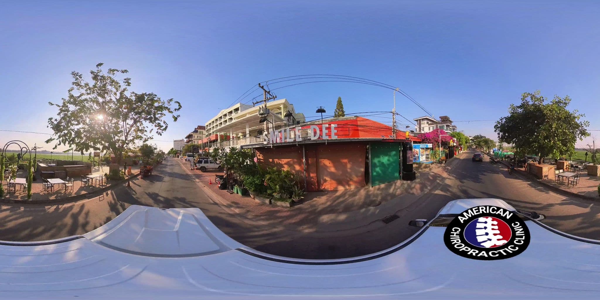 Street view near Smile Dee Guesthouse, Vientiane — © DrLogan (CC BY-SA · Mapillary)