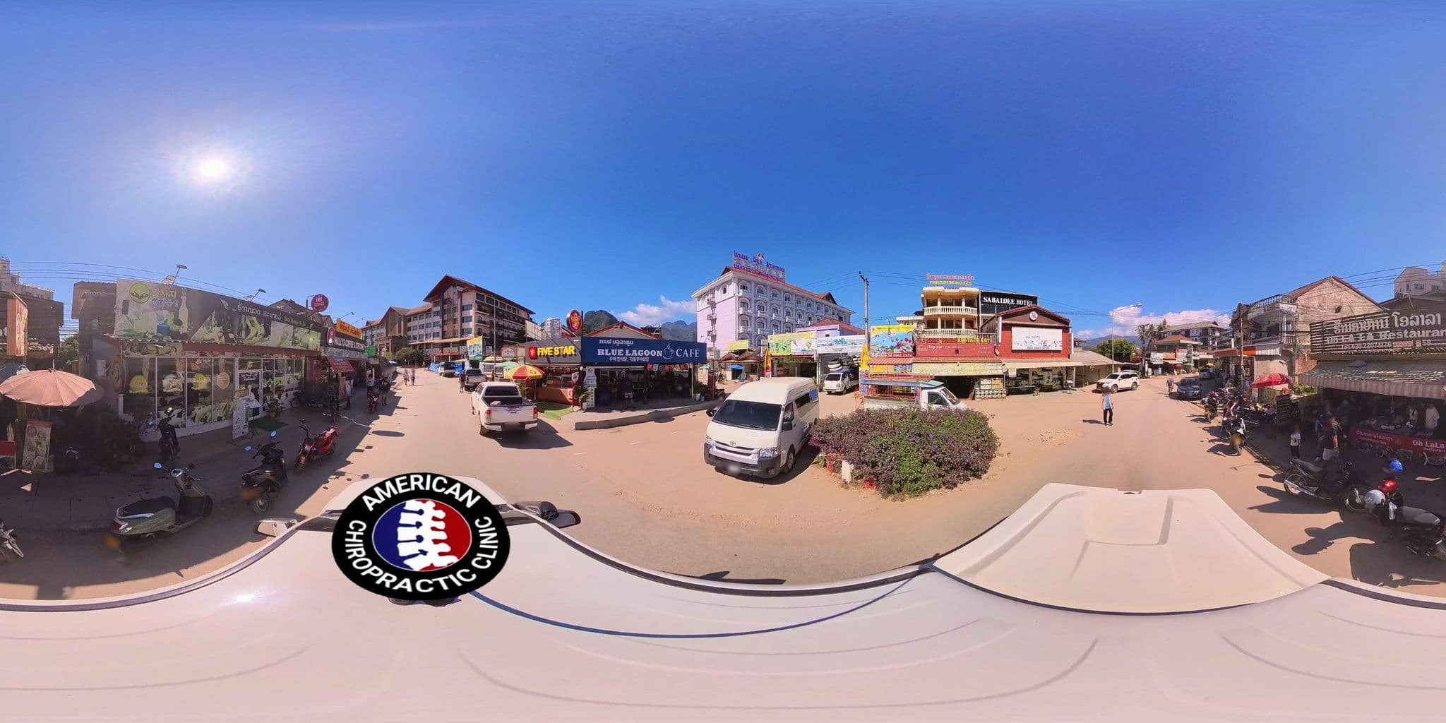 Street view near Veing Vilay, Vang Vieng — © DrLogan (CC BY-SA · Mapillary)