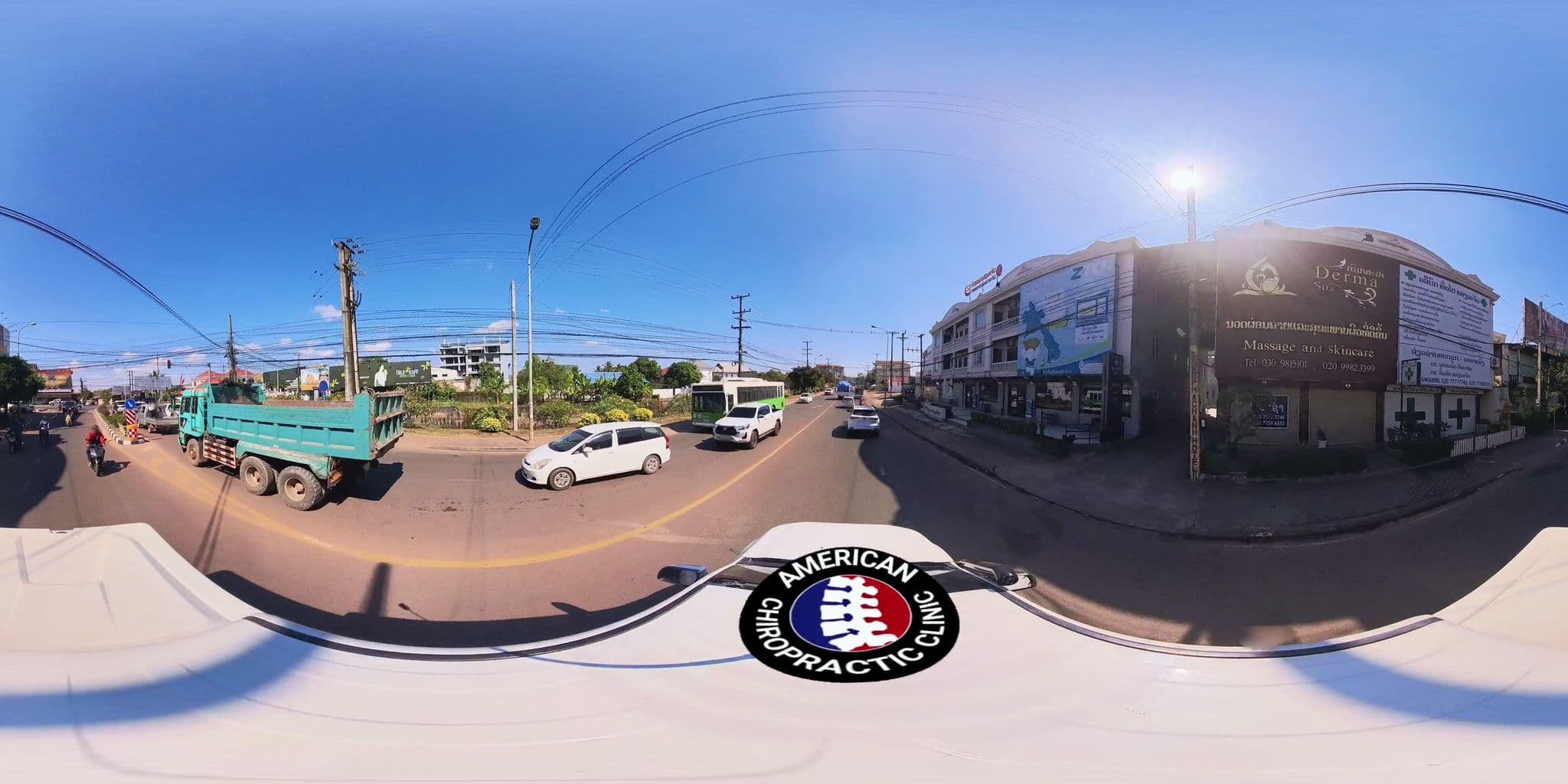 Street view near Sengphachanh Hotel II, Vientiane — © DrLogan (CC BY-SA · Mapillary)
