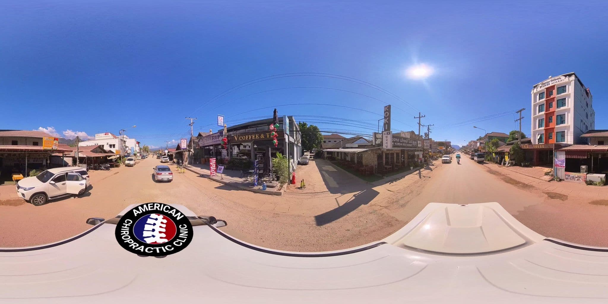 Street view near TNA Hotel, Vang Vieng — © DrLogan (CC BY-SA · Mapillary)