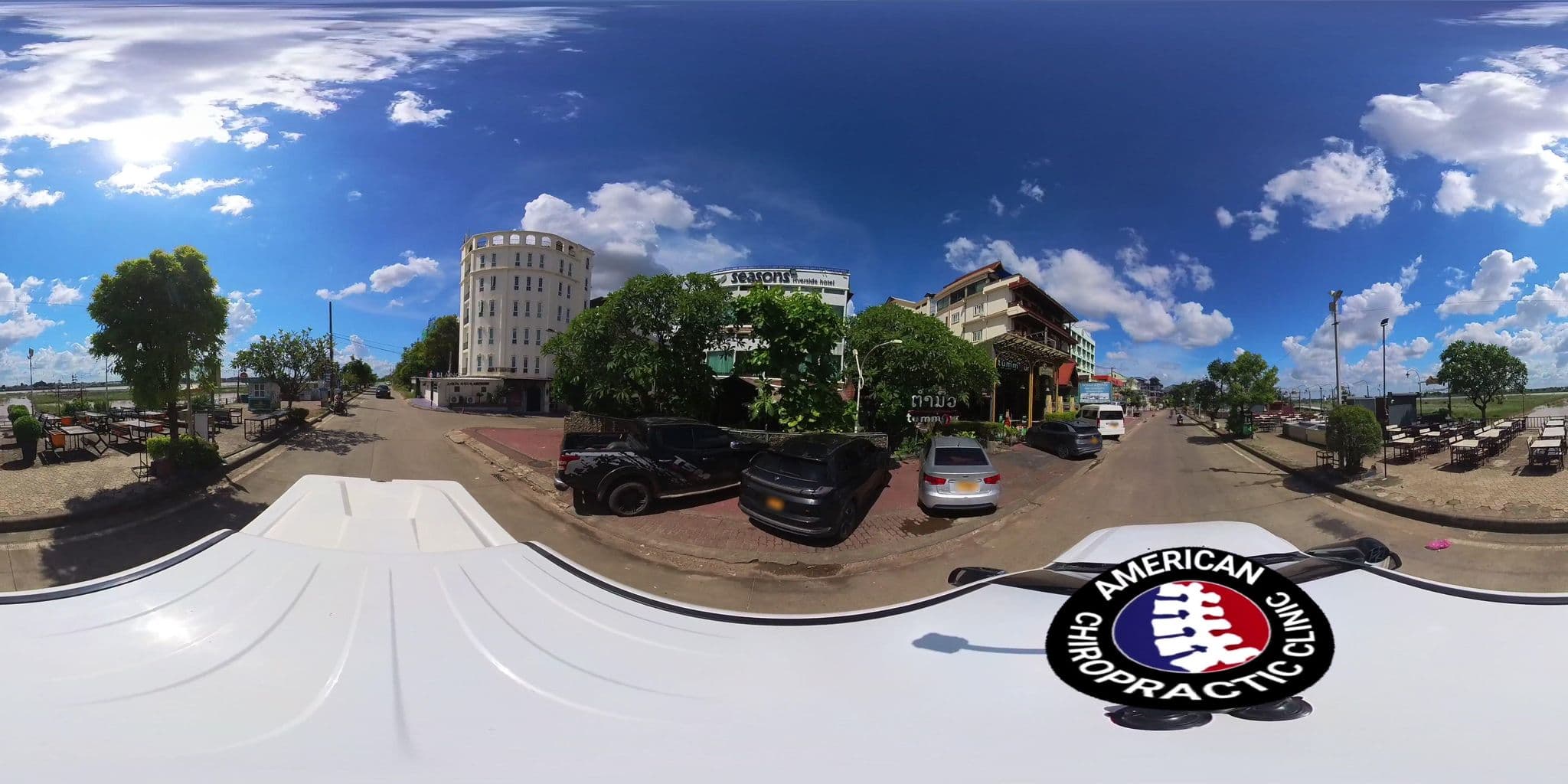 Street view near Mongkol Hotel, Vientiane — © DrLogan (CC BY-SA · Mapillary)