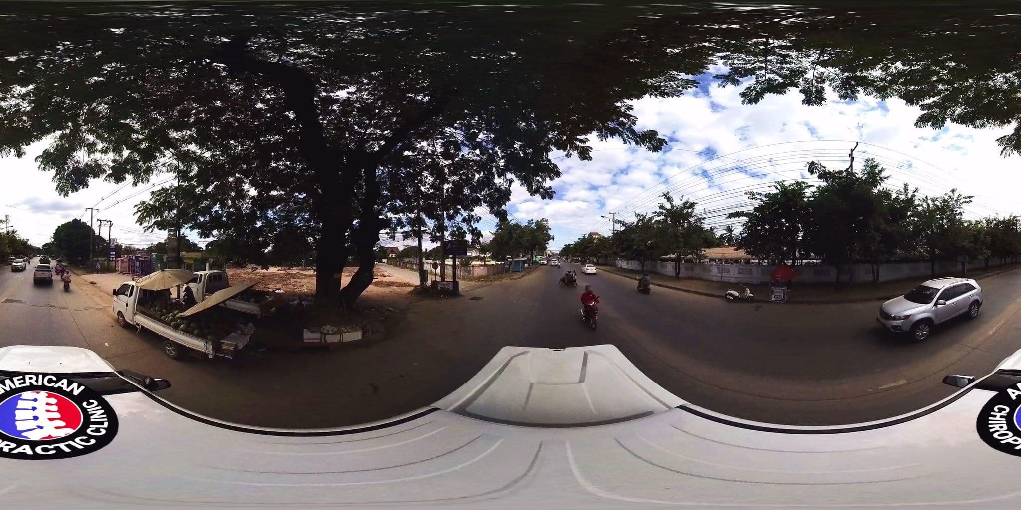 Street view near Dork Jampa Hotel, Vientiane — © DrLogan (CC BY-SA · Mapillary)
