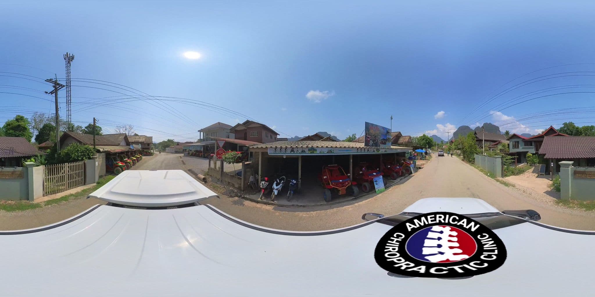 Street view near Maylyn Guest House, Vang Vieng — © DrLogan (CC BY-SA · Mapillary)