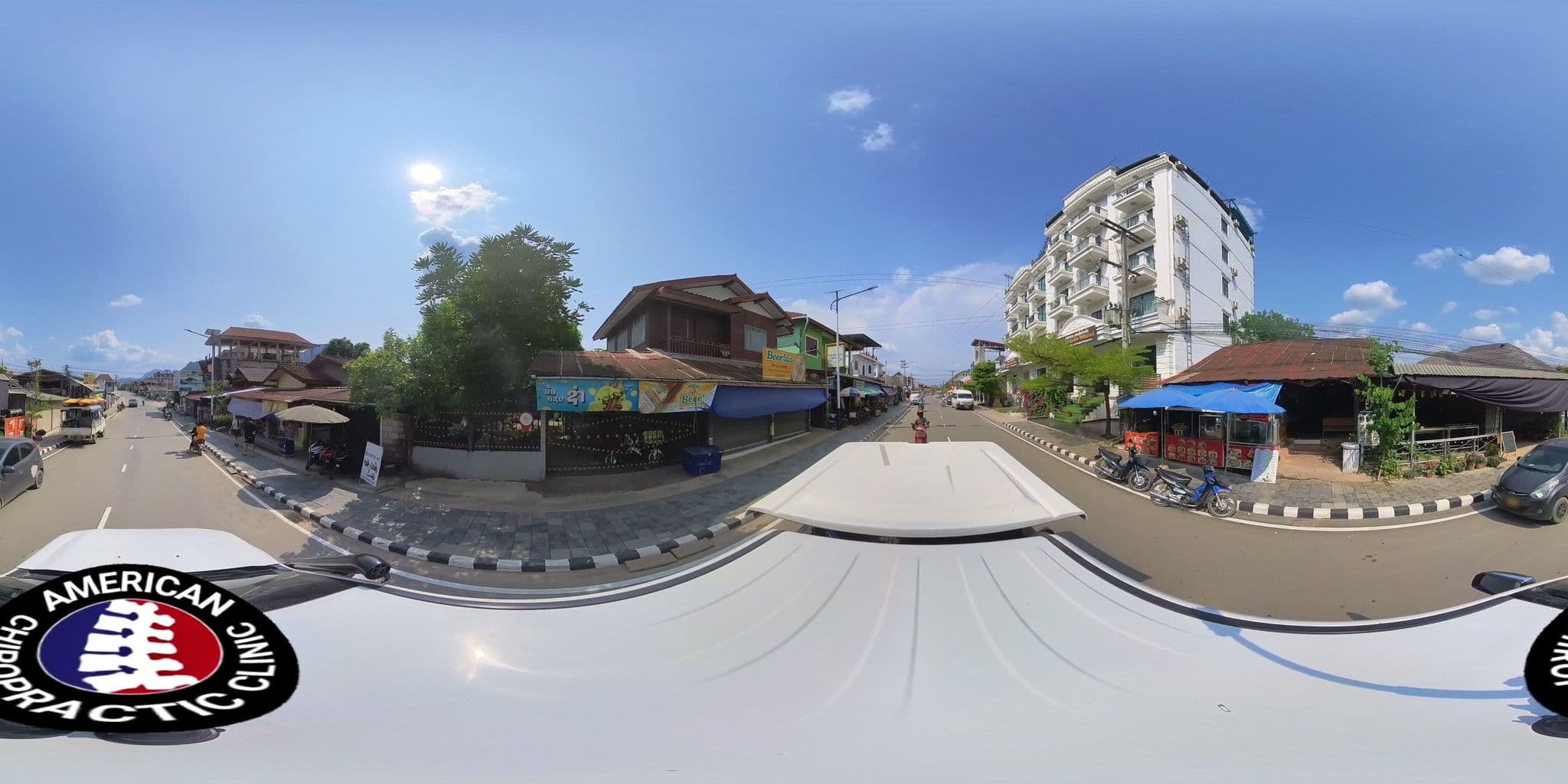 Street view near Serene Premier Hotel, Vang Vieng — © DrLogan (CC BY-SA · Mapillary)