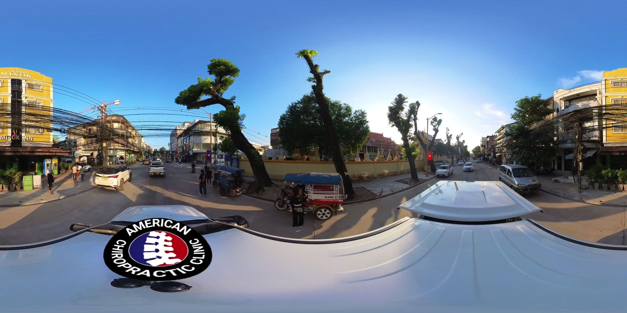 Street view near V Hotel, Vientiane — © DrLogan (CC BY-SA · Mapillary)
