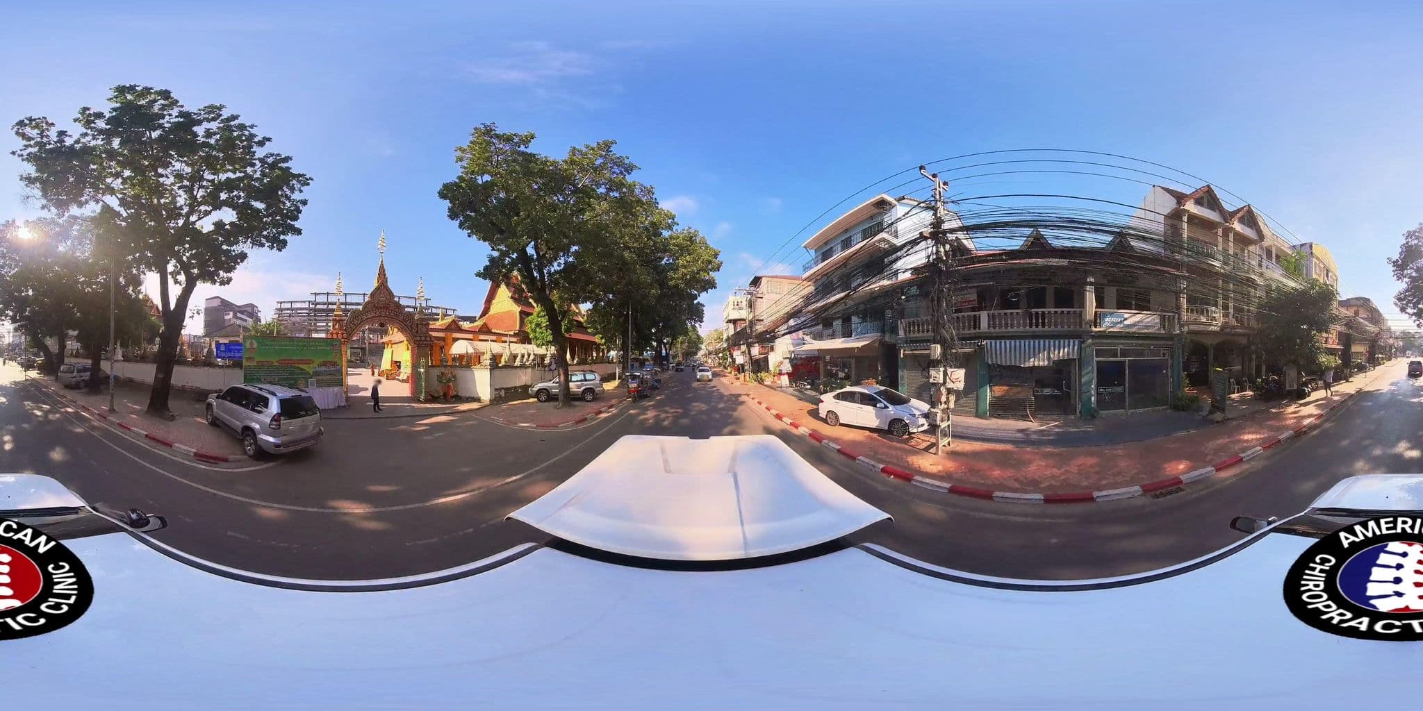 Street view near Chantha Guesthouse, Vientiane — © DrLogan (CC BY-SA · Mapillary)
