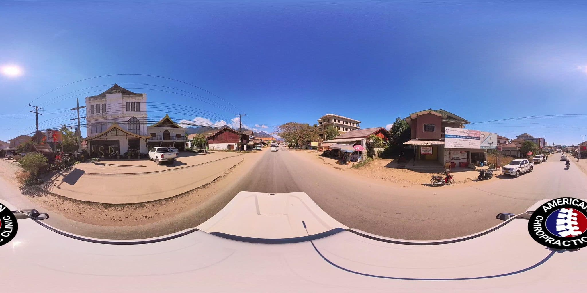 Street view near Sd View Hotel, Vang Vieng — © DrLogan (CC BY-SA · Mapillary)