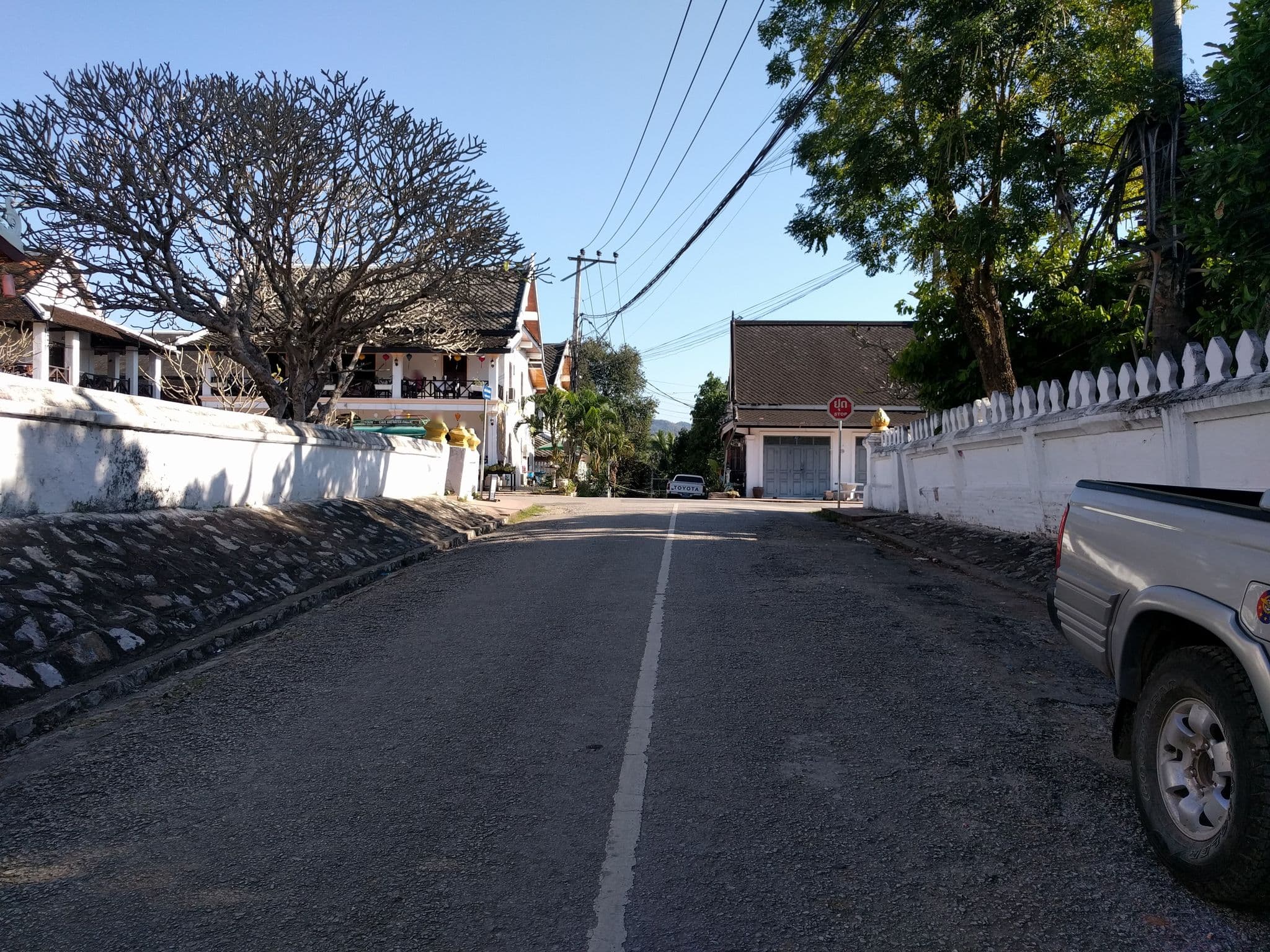 Street view near Sokxai Guest House, Luang Prabang — © emackres (CC BY-SA · Mapillary)
