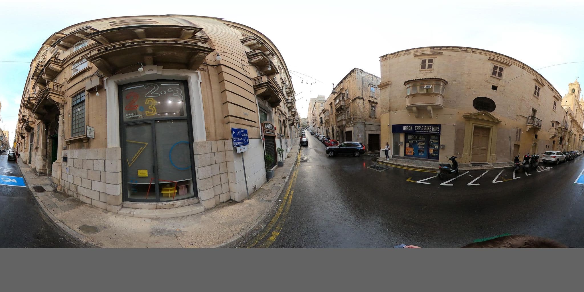 Street view near Vincenti Strait Street Suite, Floriana — © richlv (CC BY-SA · Mapillary)